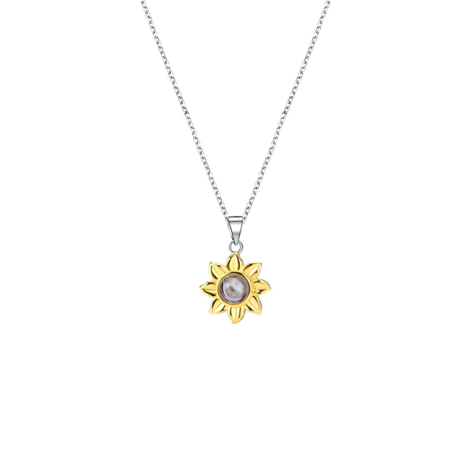 Sunflower Silver Necklace S925