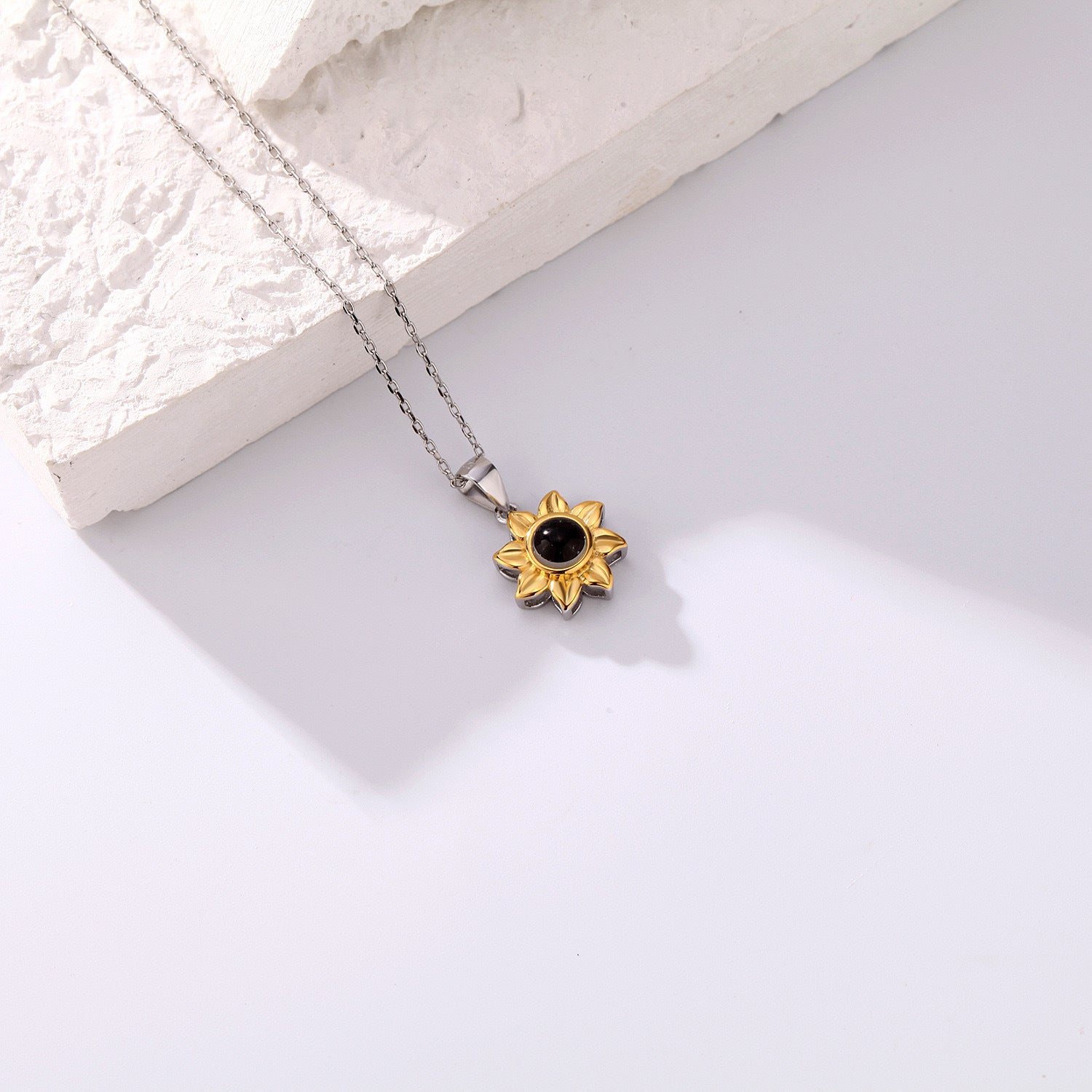 Sunflower Silver Necklace S925