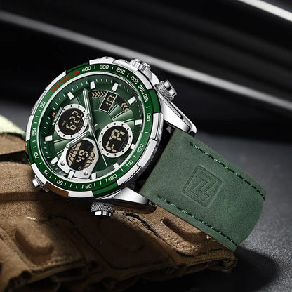 Men’s Military Chronograph Watch Quartz Analog-Digital