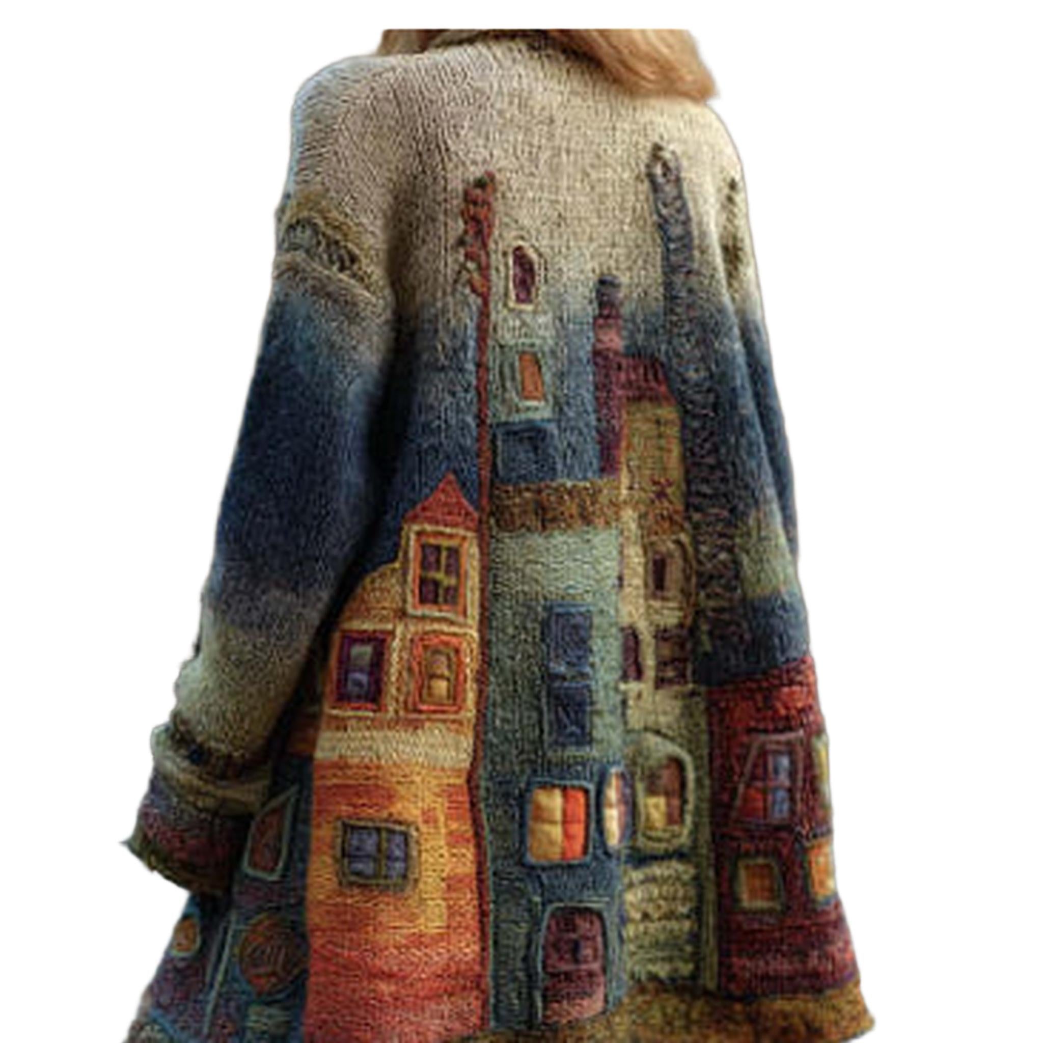 Horizon Essentials | 3D Effect Hooded Cardigan Cape