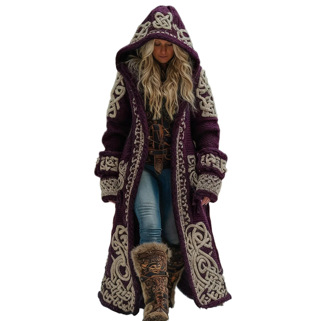 Horizon Essentials | 3D Effect Hooded Cardigan Cape