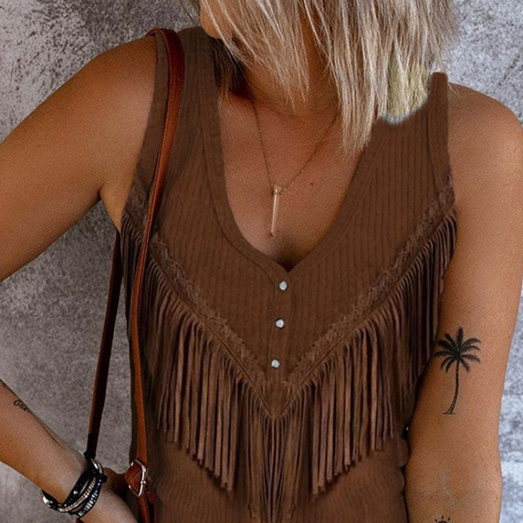 Horizon Essentials | Abstract Print V-Neck Camisole