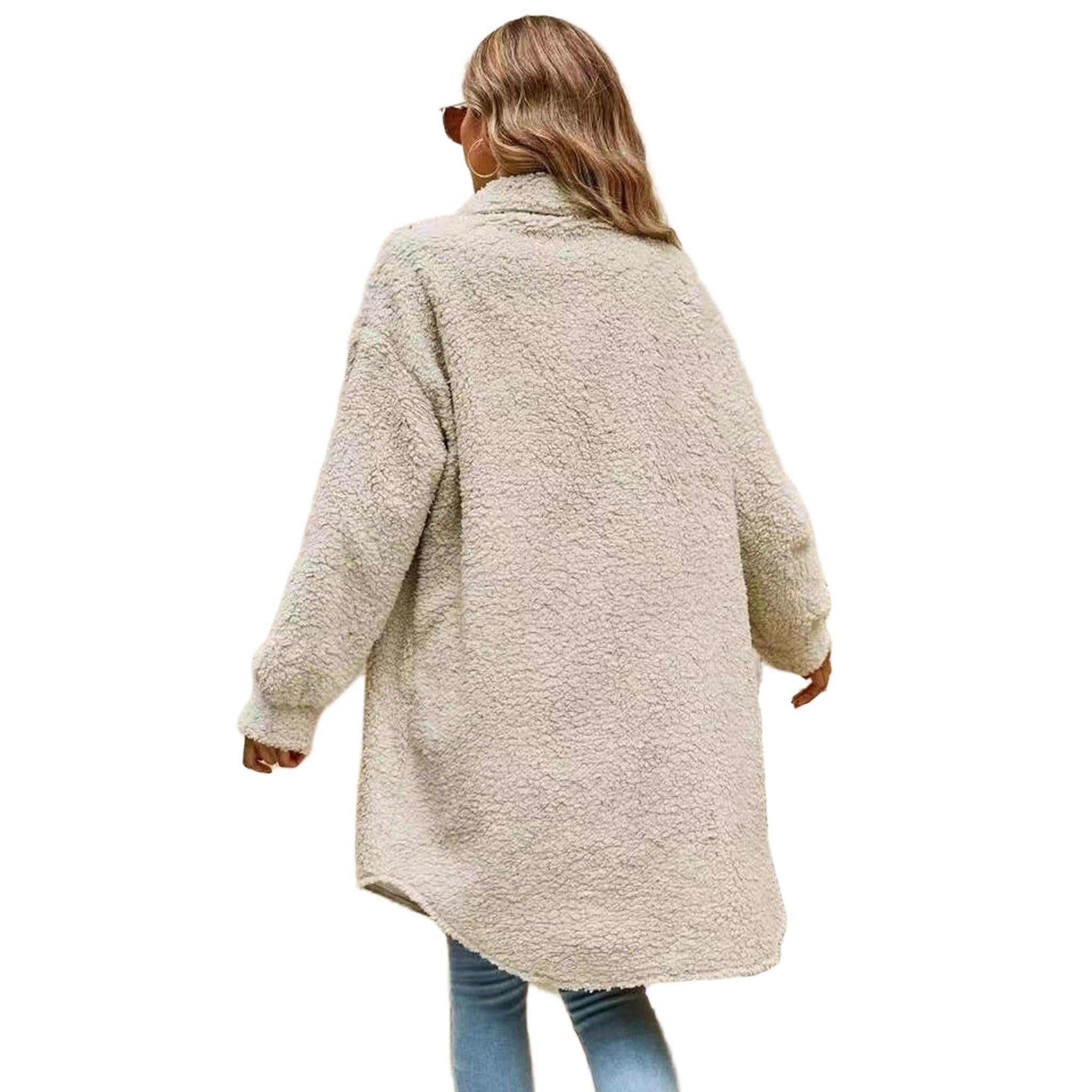 Horizon Essentials | Apricot Mid-Length Hooded Coat