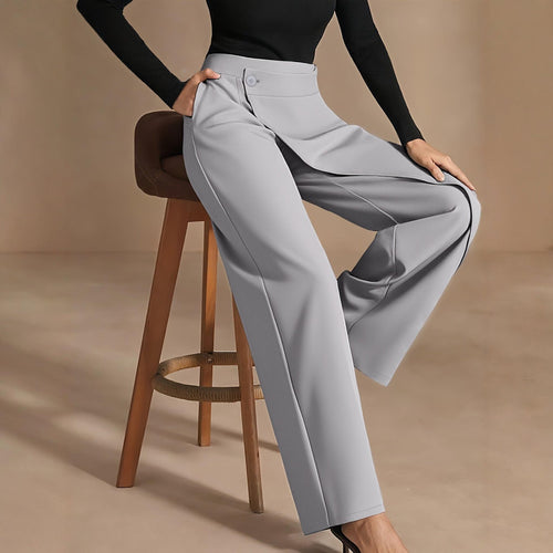 Horizon Essentials | Asymmetrical Draped High-Waisted Pants