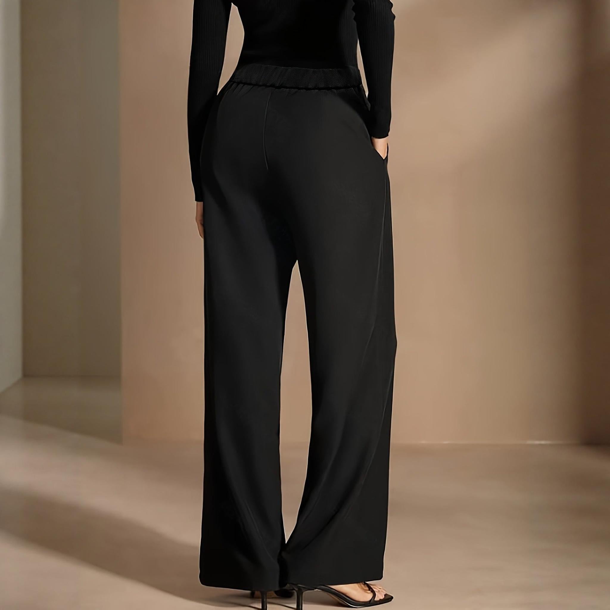 Horizon Essentials | Asymmetrical Draped High-Waisted Pants