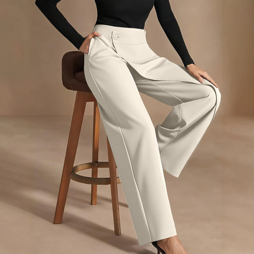 Horizon Essentials | Asymmetrical Draped High-Waisted Pants