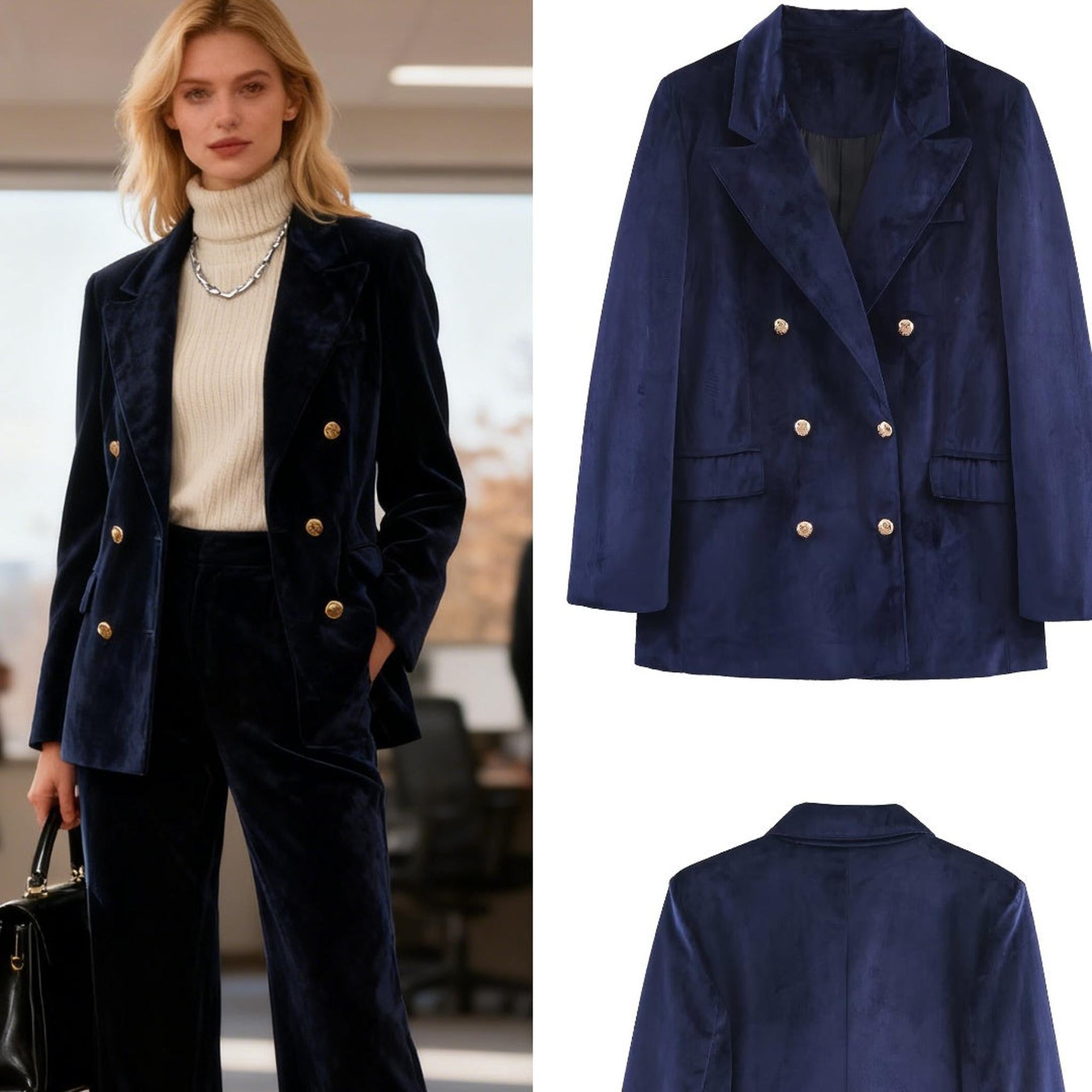 Horizon Essentials | Autumn Designer Blazer Flared Pants Set