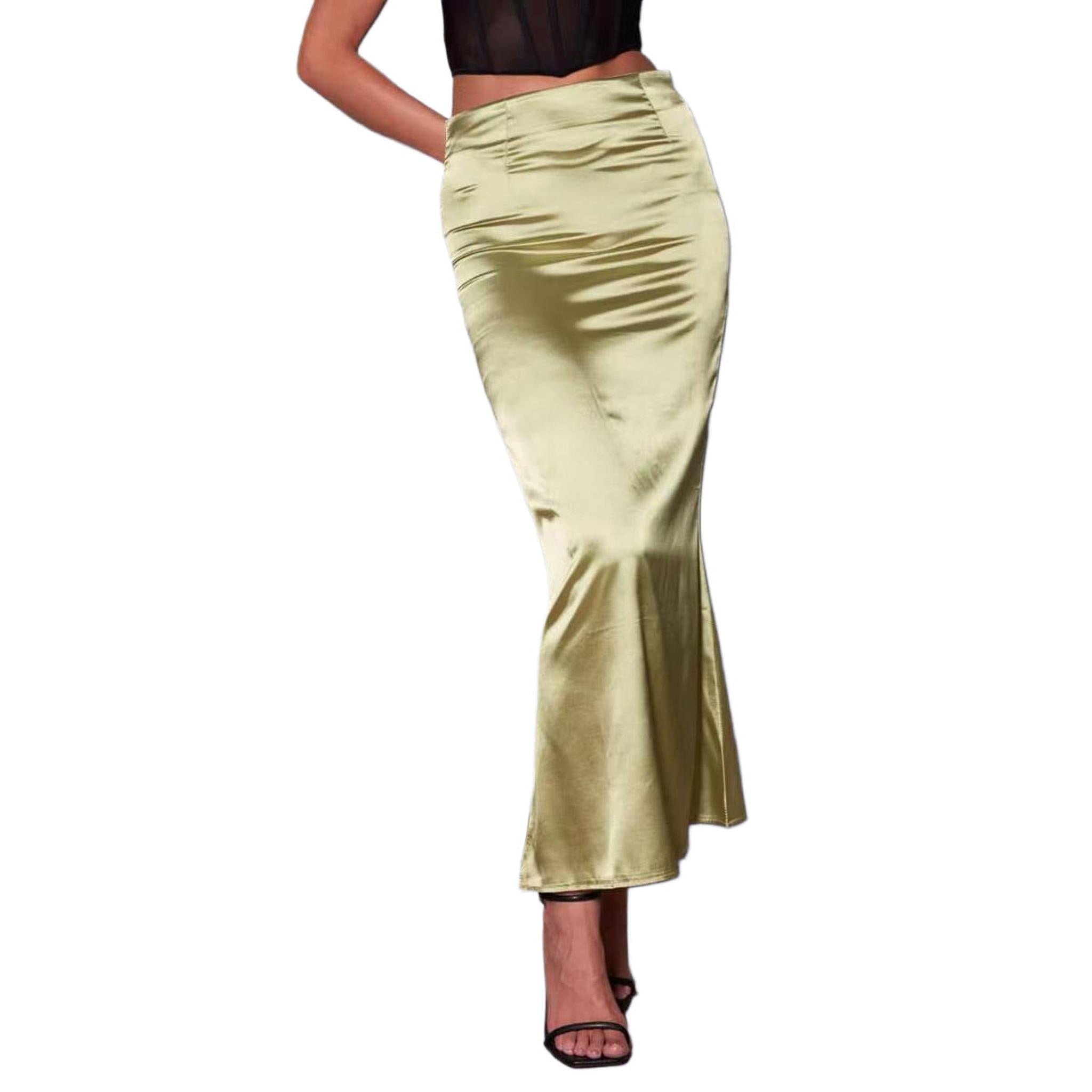 Horizon Essentials | Autumn Satin Premium Mermaid Skirt