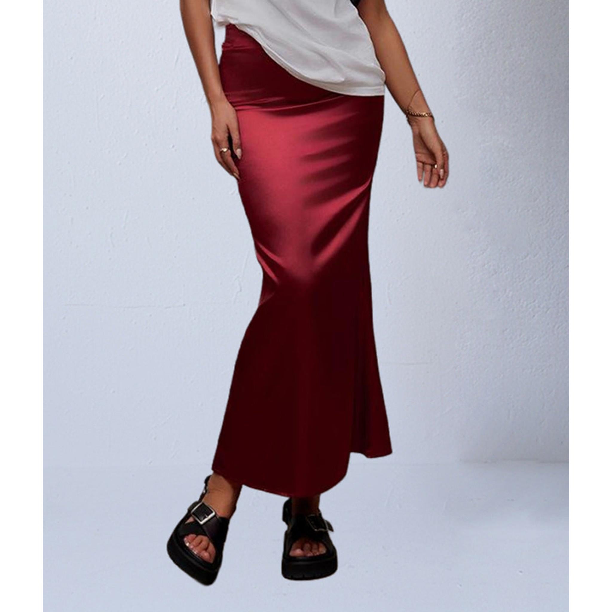 Horizon Essentials | Autumn Satin Premium Mermaid Skirt