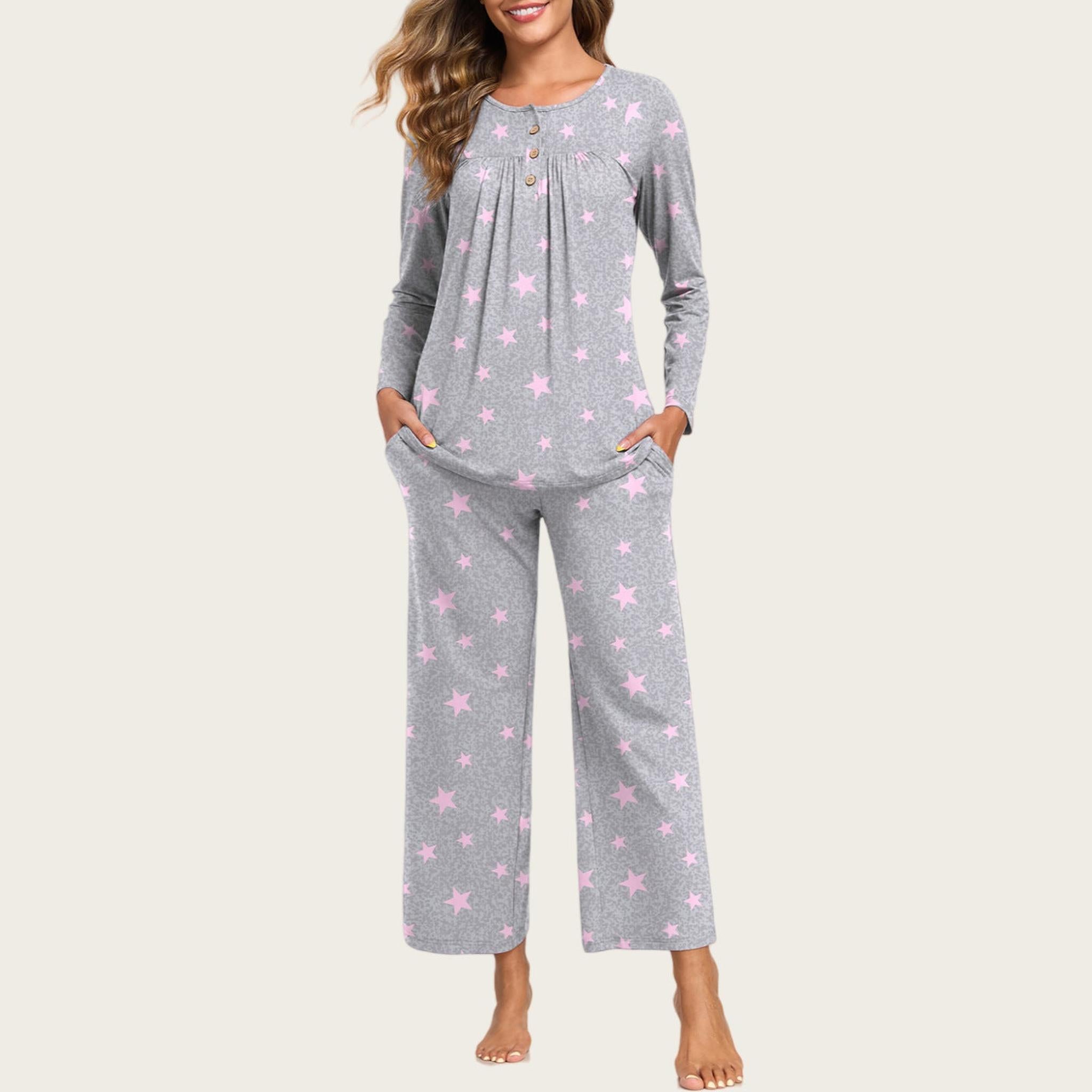 Horizon Essentials | Casual Christmas Pajama Set Pockets