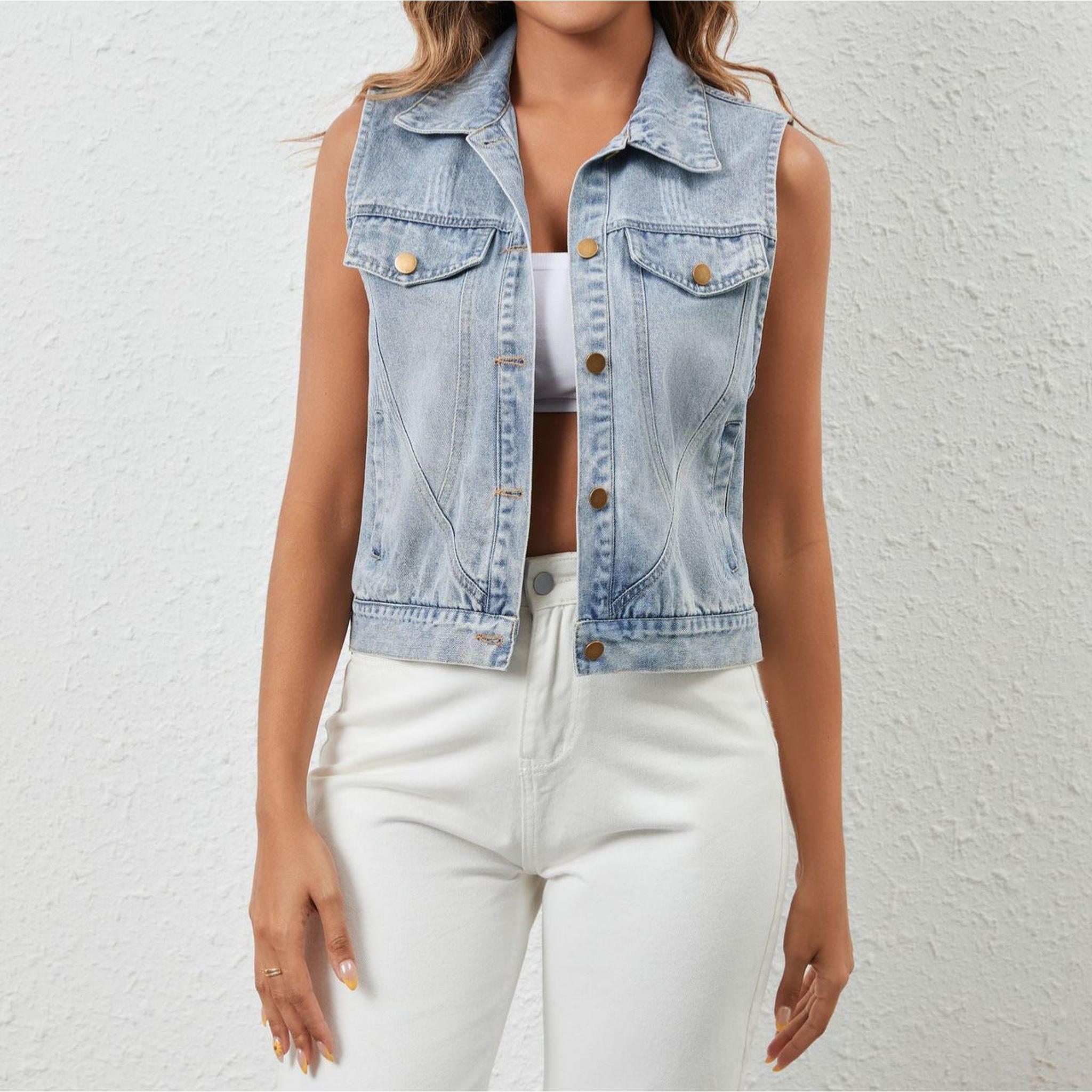 Horizon Essentials | Casual Loose Denim Vest Camis