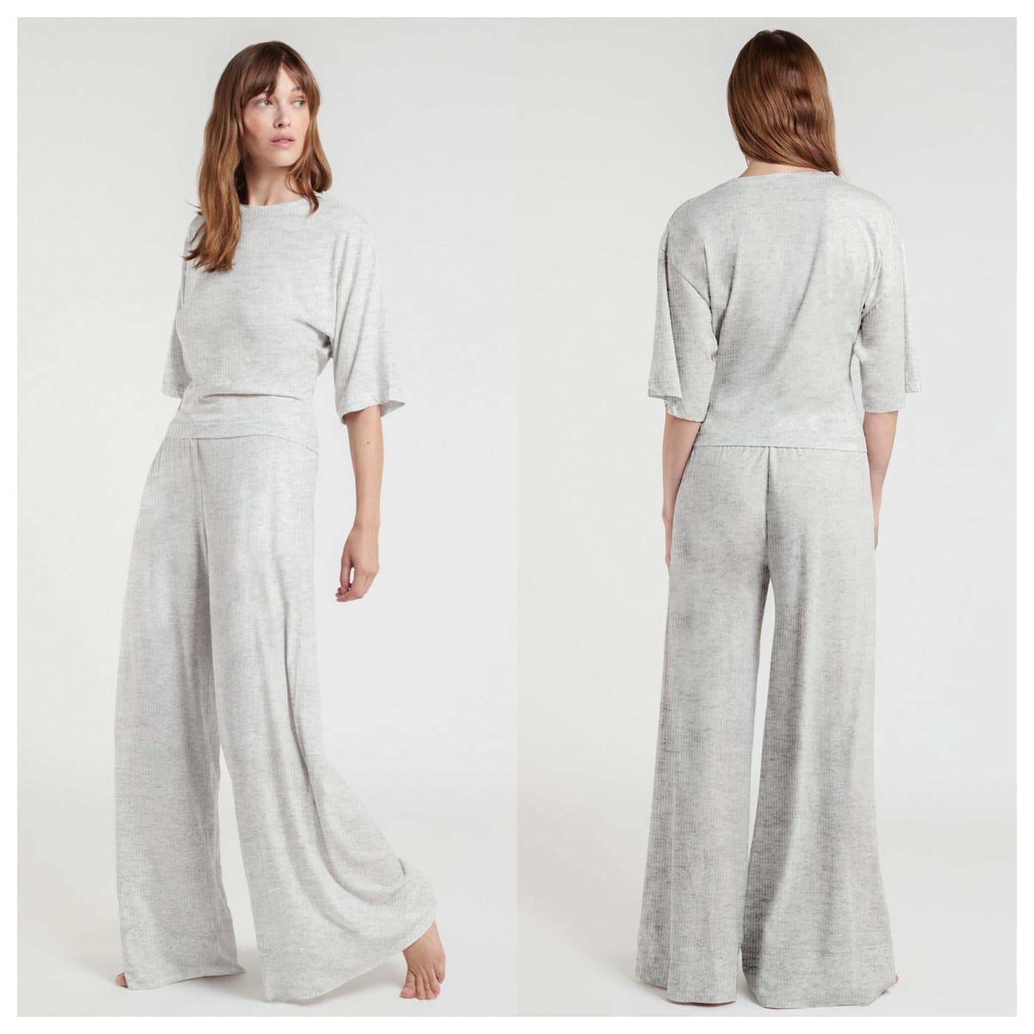 Horizon Essentials | Casual Slim-Fit Wide-Leg Pants Set