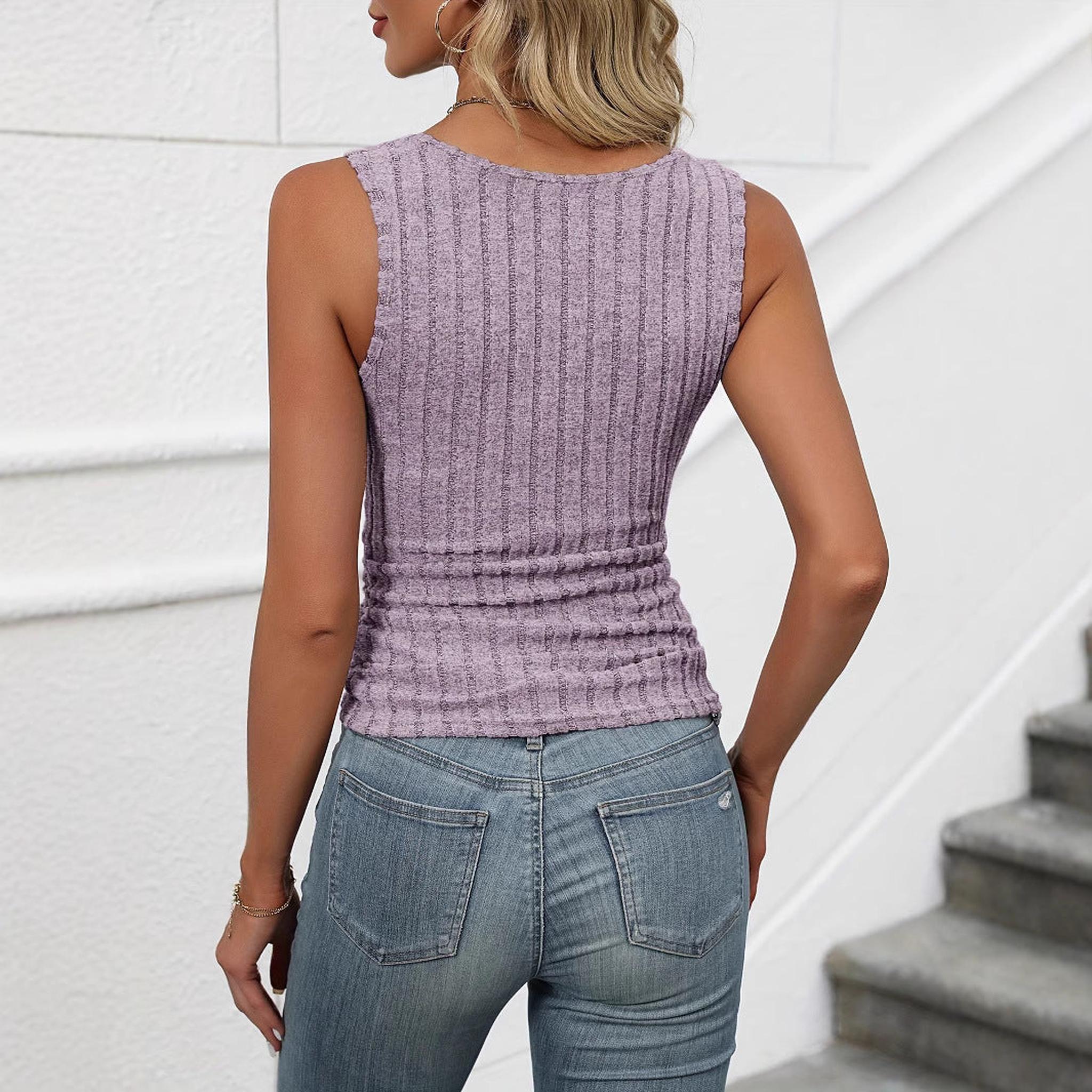 Horizon Essentials | Casual Solid Color Tank Top