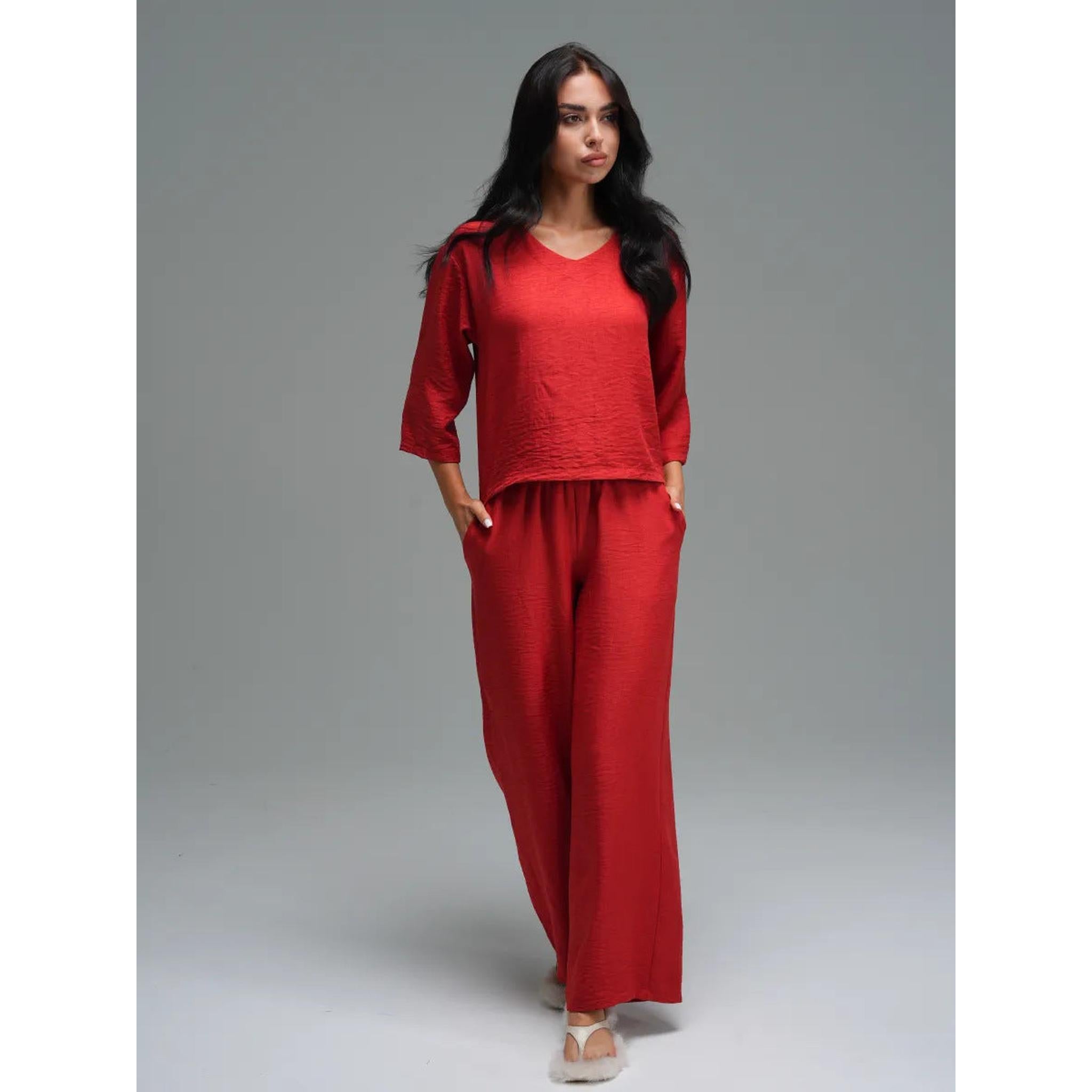 Horizon Essentials | Casual Two-Piece Wide-Leg Set