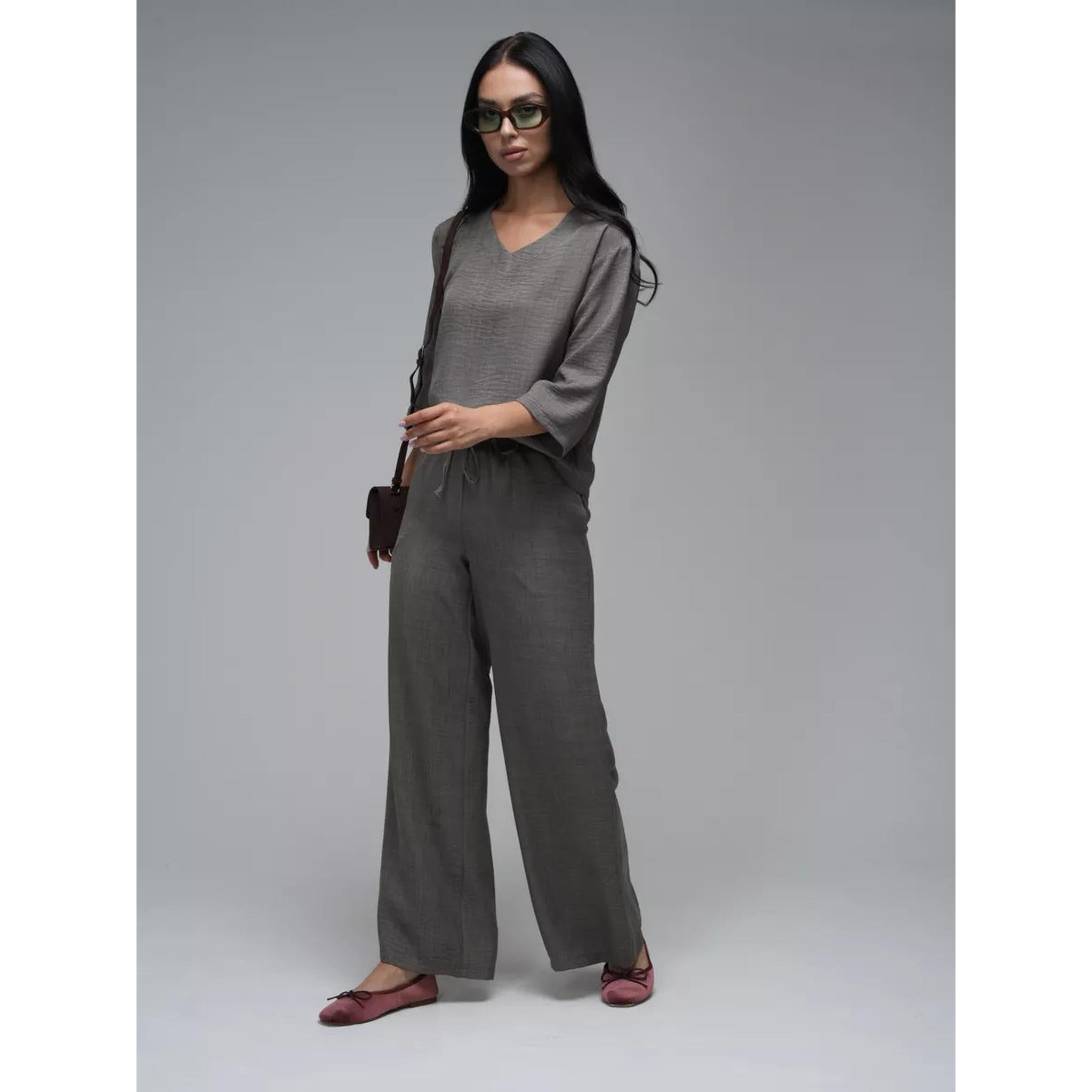 Horizon Essentials | Casual Two-Piece Wide-Leg Set