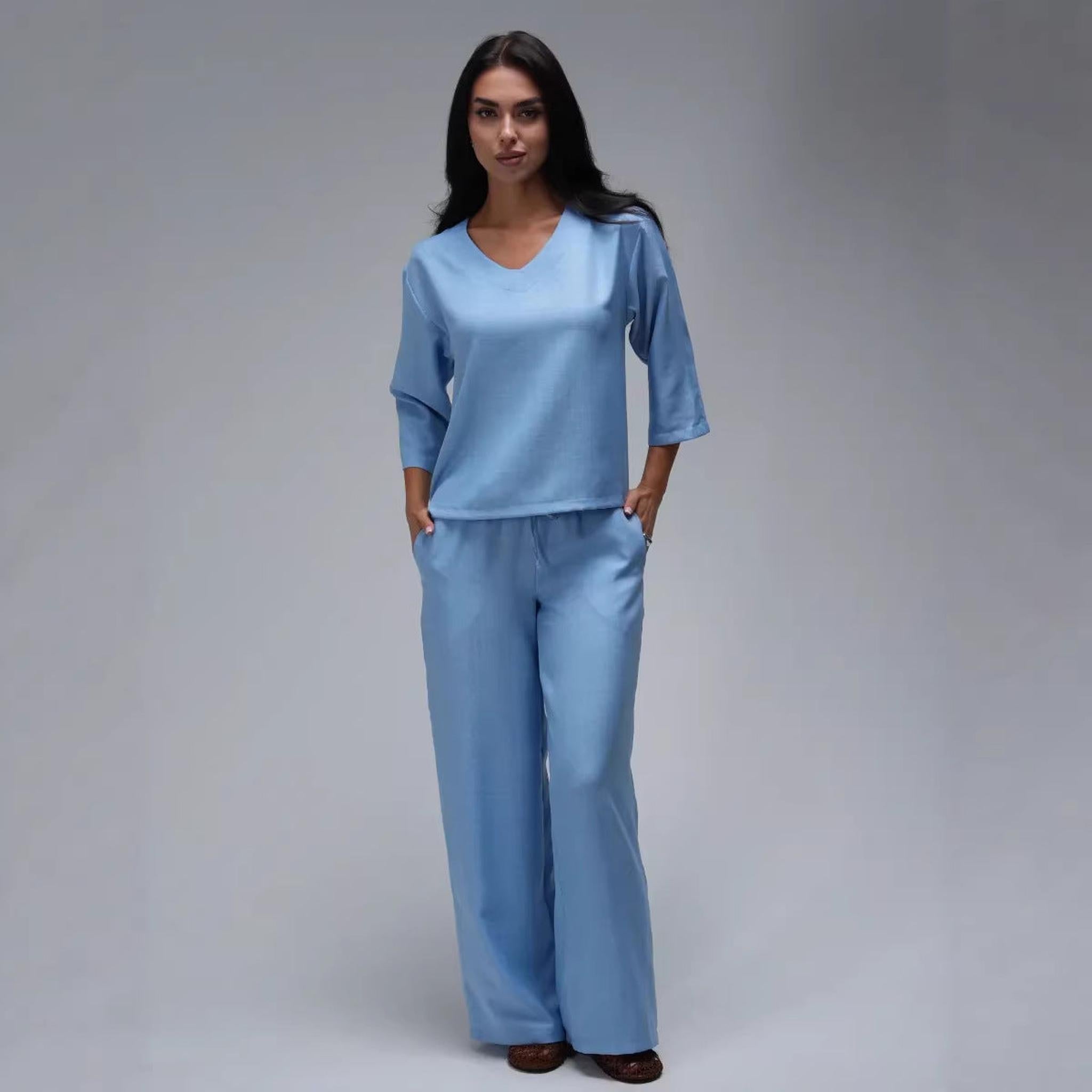 Horizon Essentials | Casual Two-Piece Wide-Leg Set