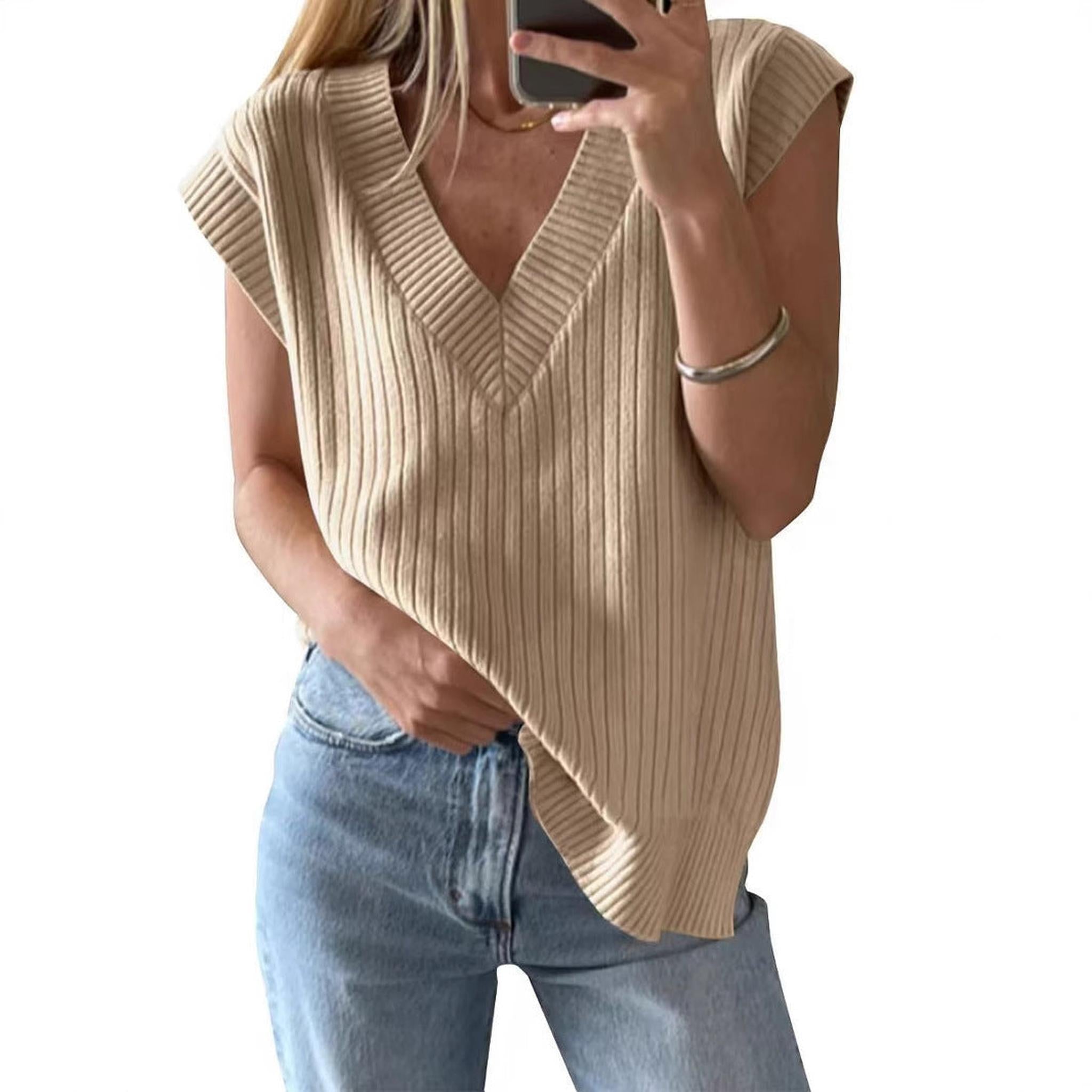 Horizon Essentials | Casual V-neck Loose Pullover Vest