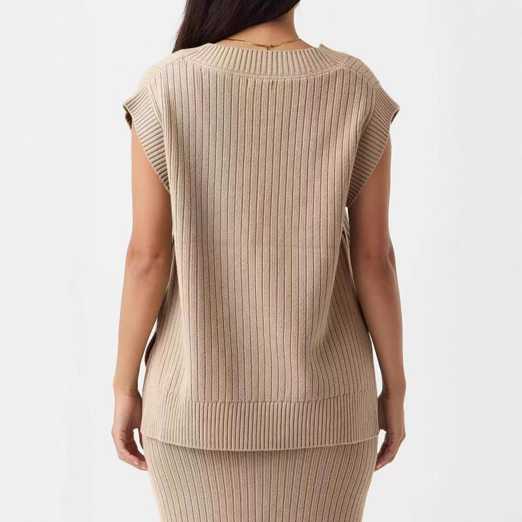 Horizon Essentials | Casual V-neck Loose Pullover Vest