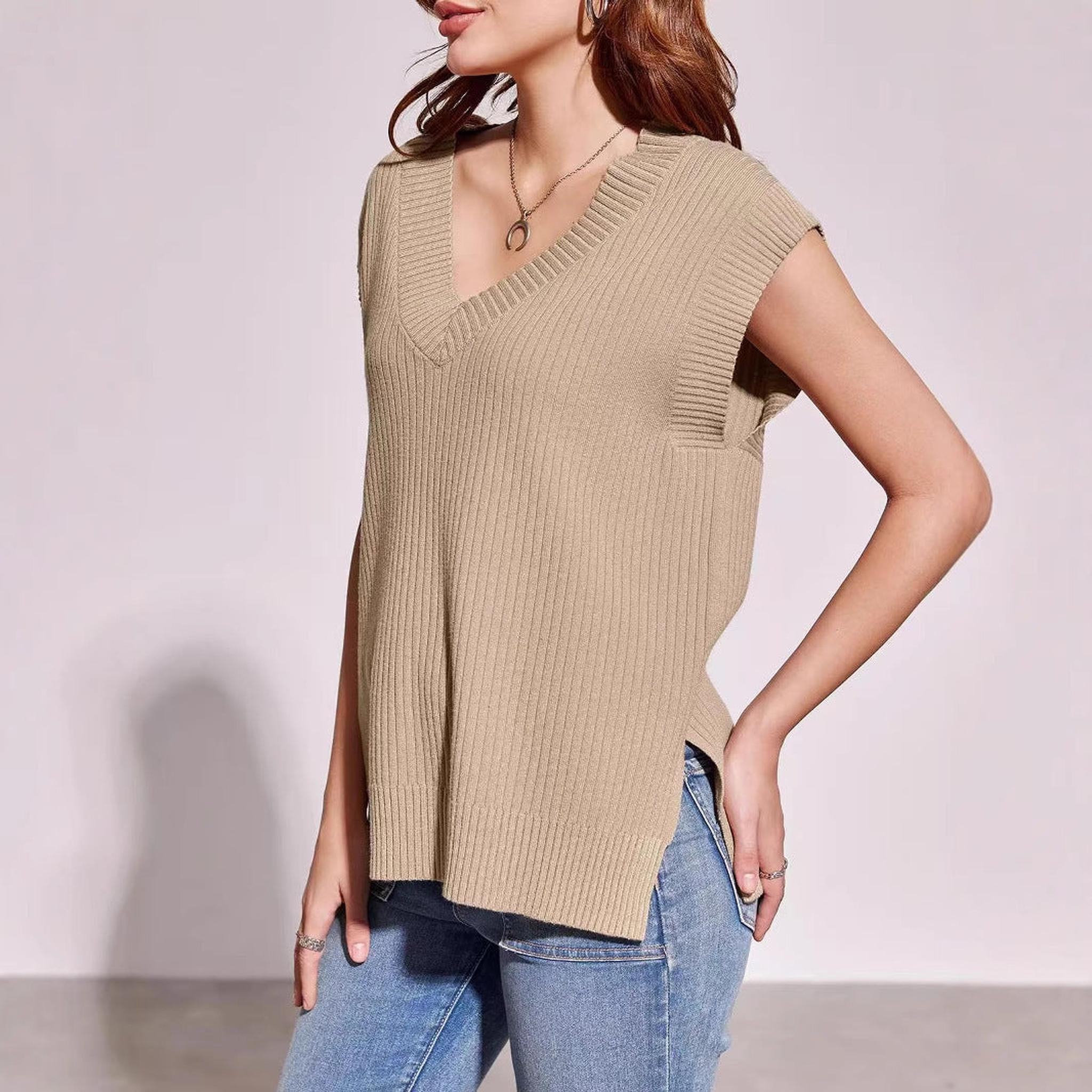Horizon Essentials | Casual V-neck Loose Pullover Vest
