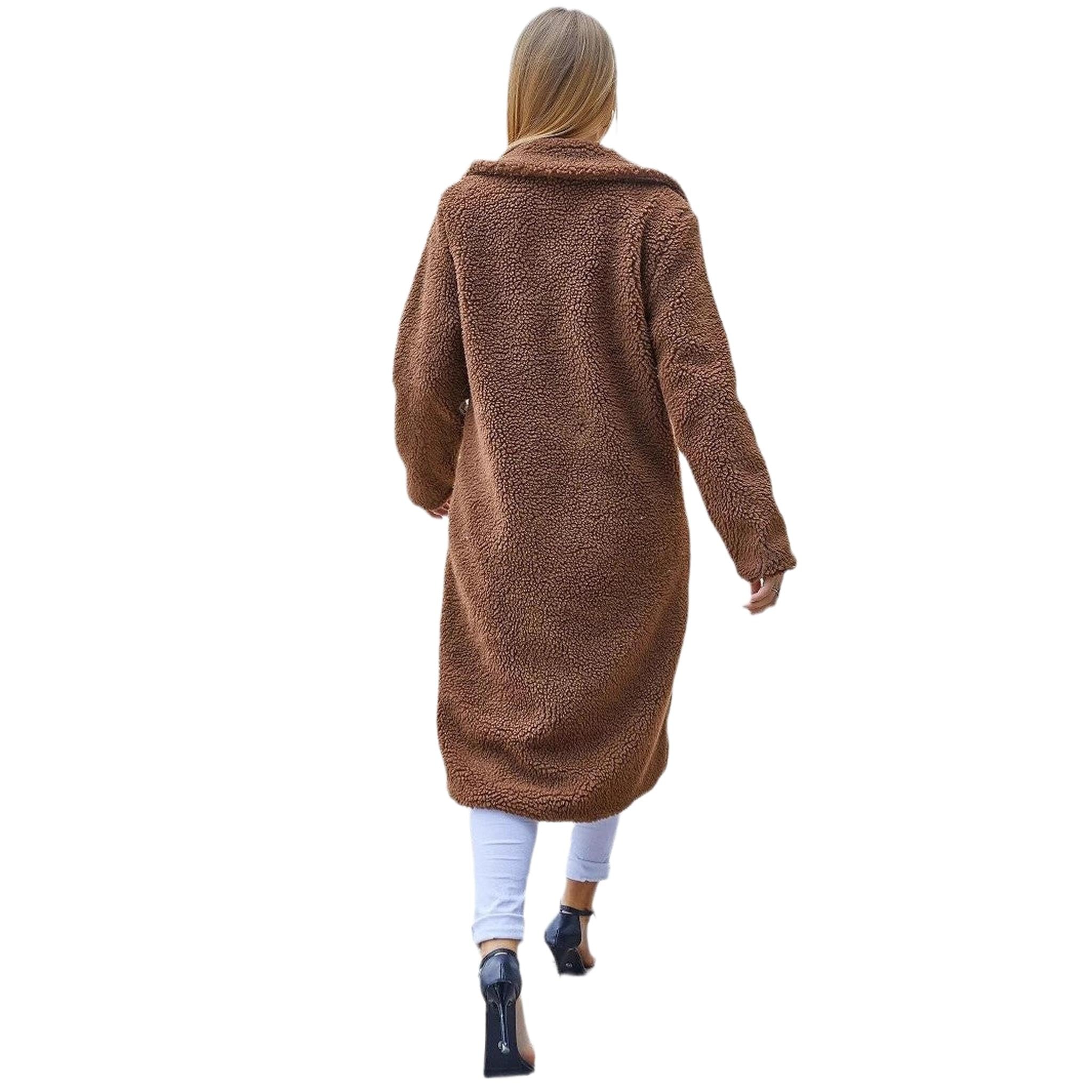 Horizon Essentials | Coffee Brown Premium Long Sleeve Coat