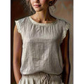 Horizon Essentials | Cotton Linen Lace Camisole Women