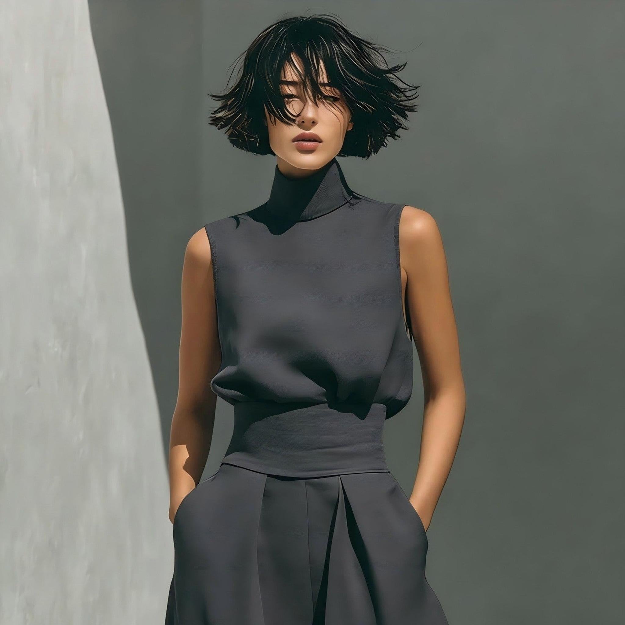 Horizon Essentials | Cotton-Linen Sleeveless Top Set