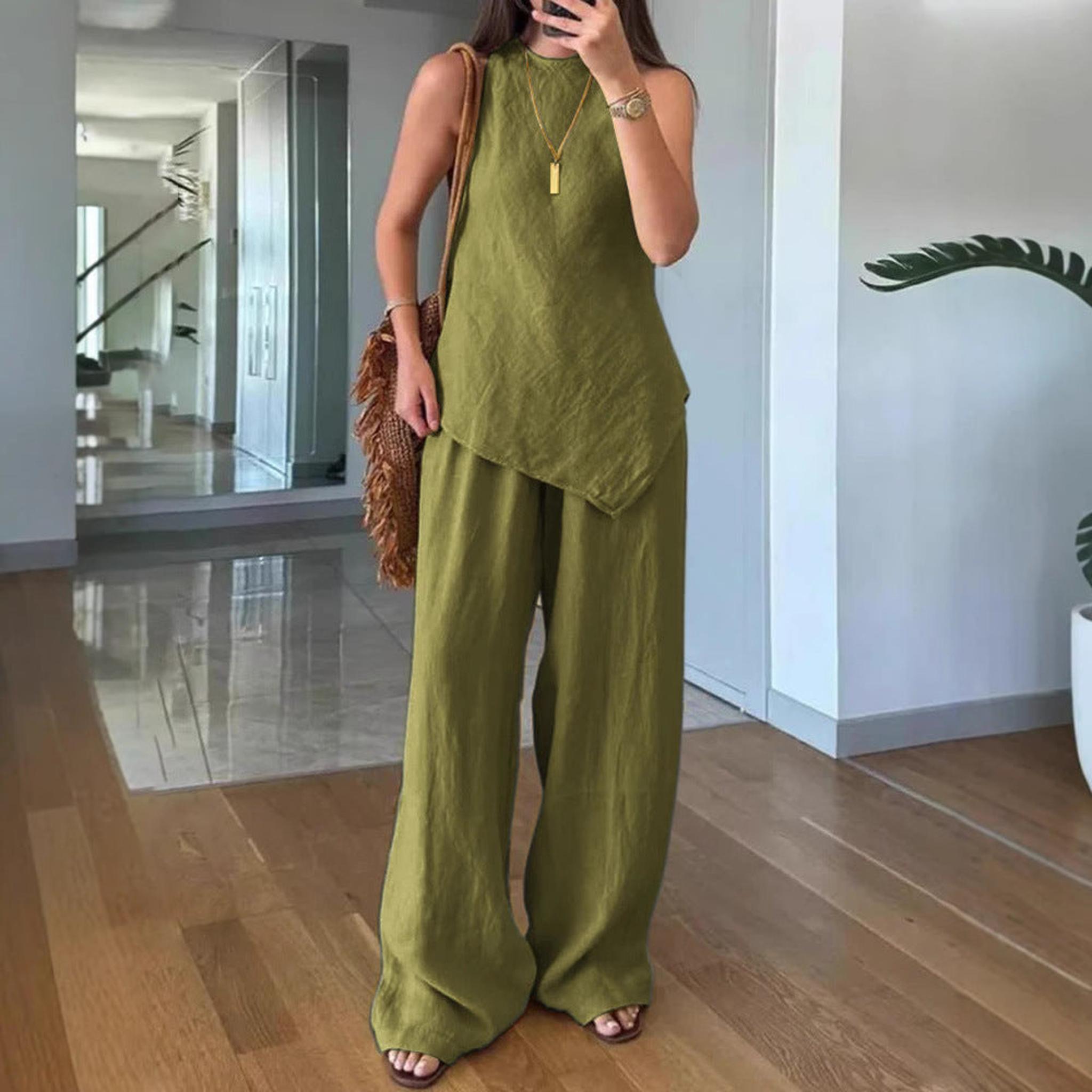 Horizon Essentials | Cozy Casual Sleeveless Two-Piece Set