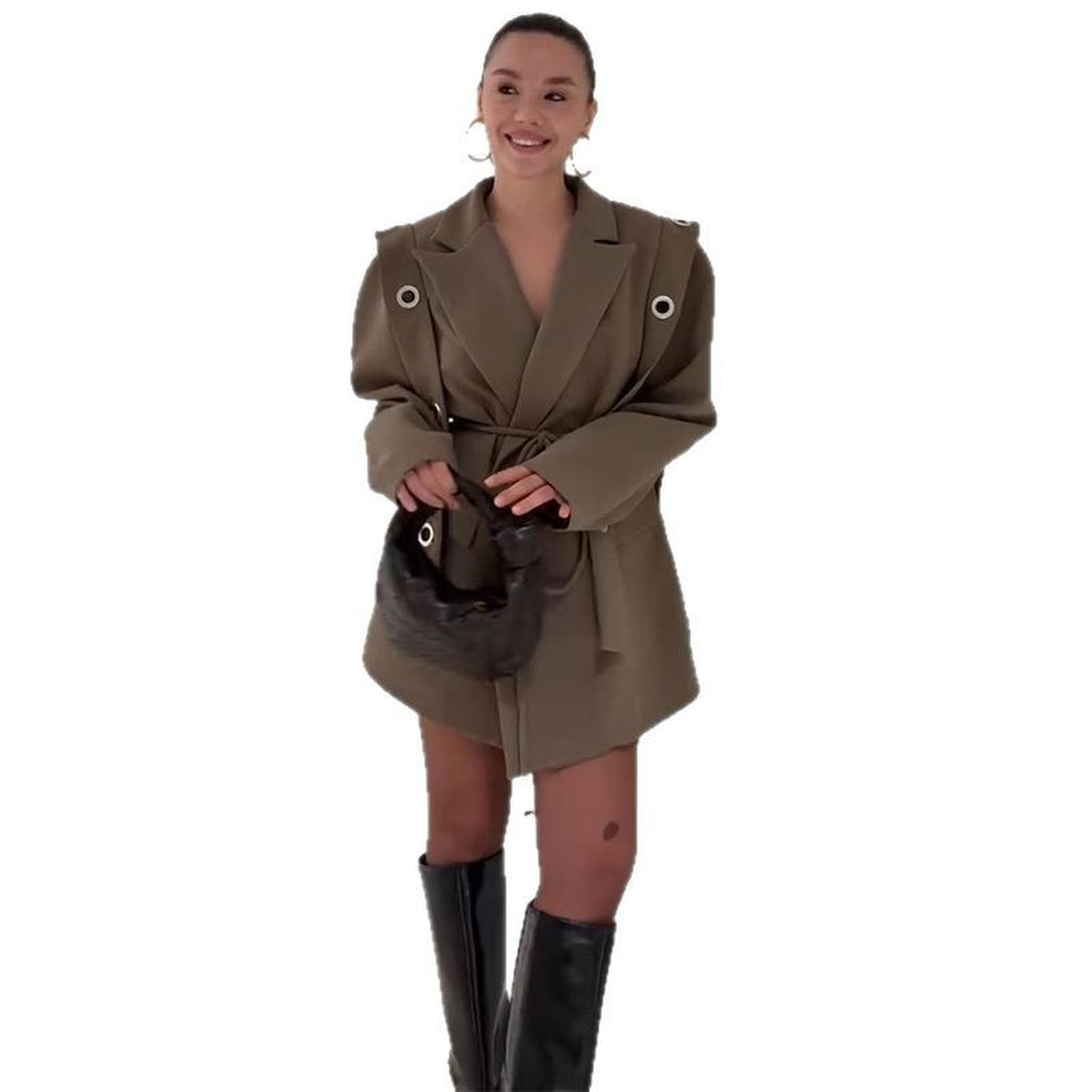 Horizon Essentials | Dark Brown Premium Polyester Blazer