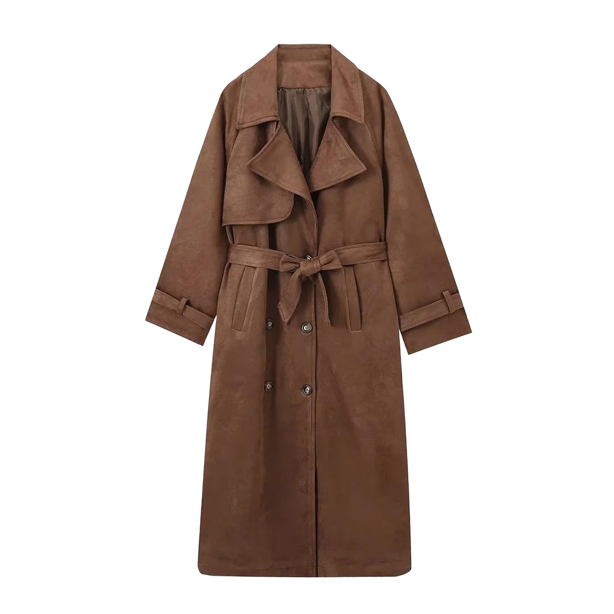 Horizon Essentials | Double-Button Premium Lapel Trench Coat