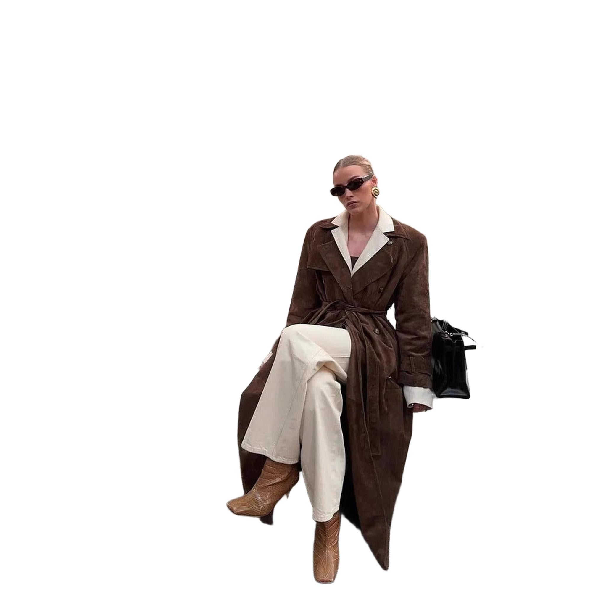 Horizon Essentials | Double-Button Premium Lapel Trench Coat