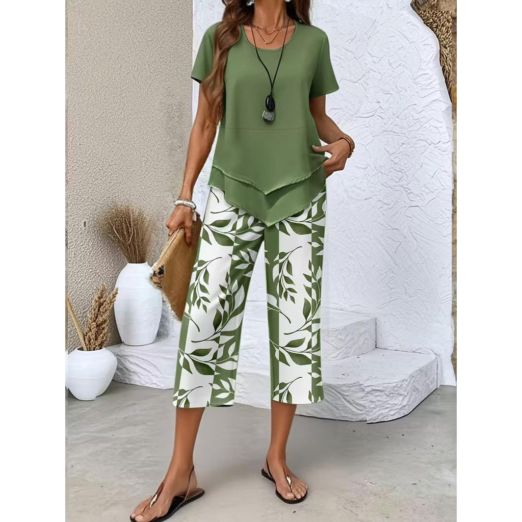 Horizon Essentials | Elegant High-Waisted Wide-Leg Set