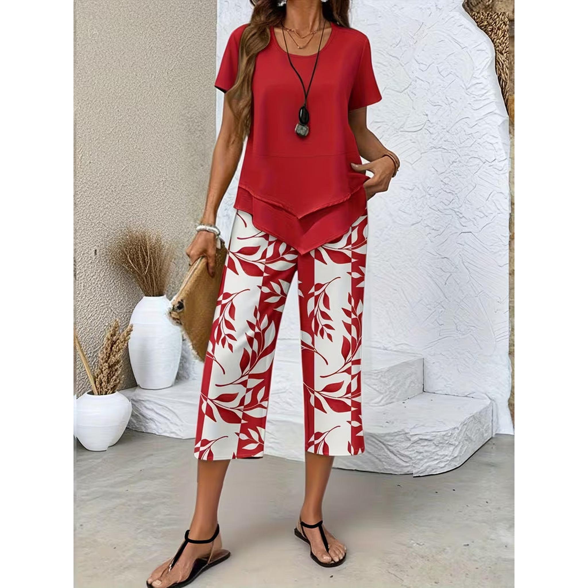 Horizon Essentials | Elegant High-Waisted Wide-Leg Set