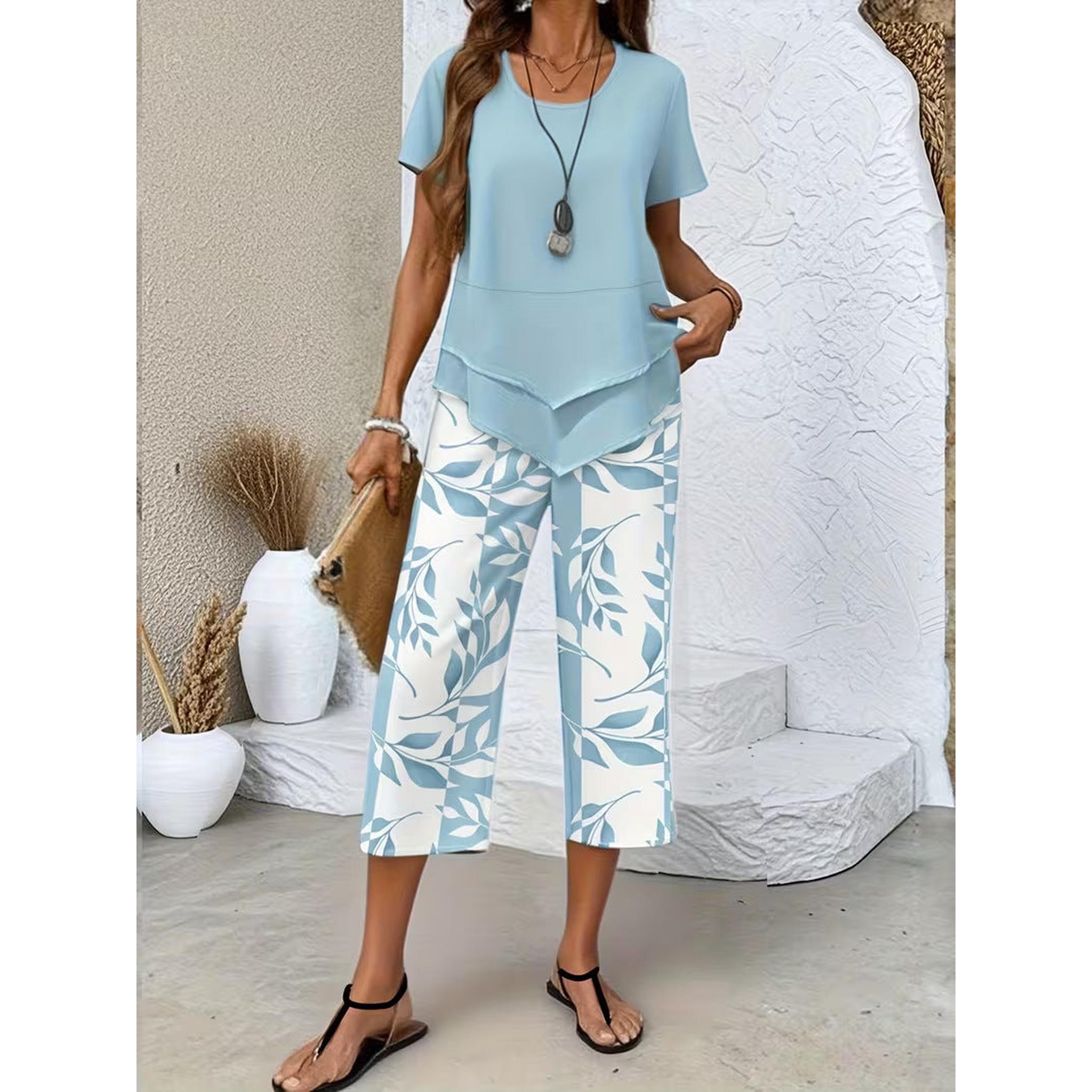 Horizon Essentials | Elegant High-Waisted Wide-Leg Set