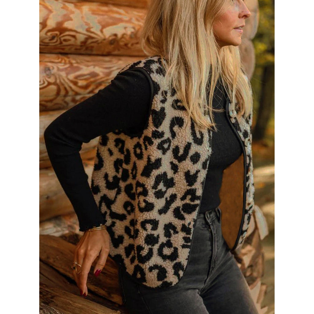 Horizon Essentials | Elegant Leopard Fur Camisole Women