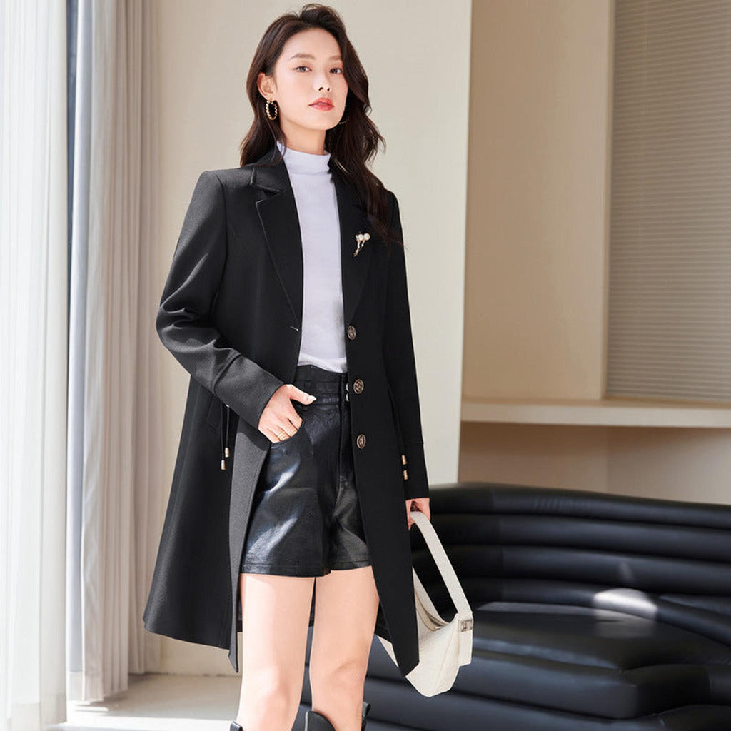 Horizon Essentials | Elegant Mid-Length Trench Coat