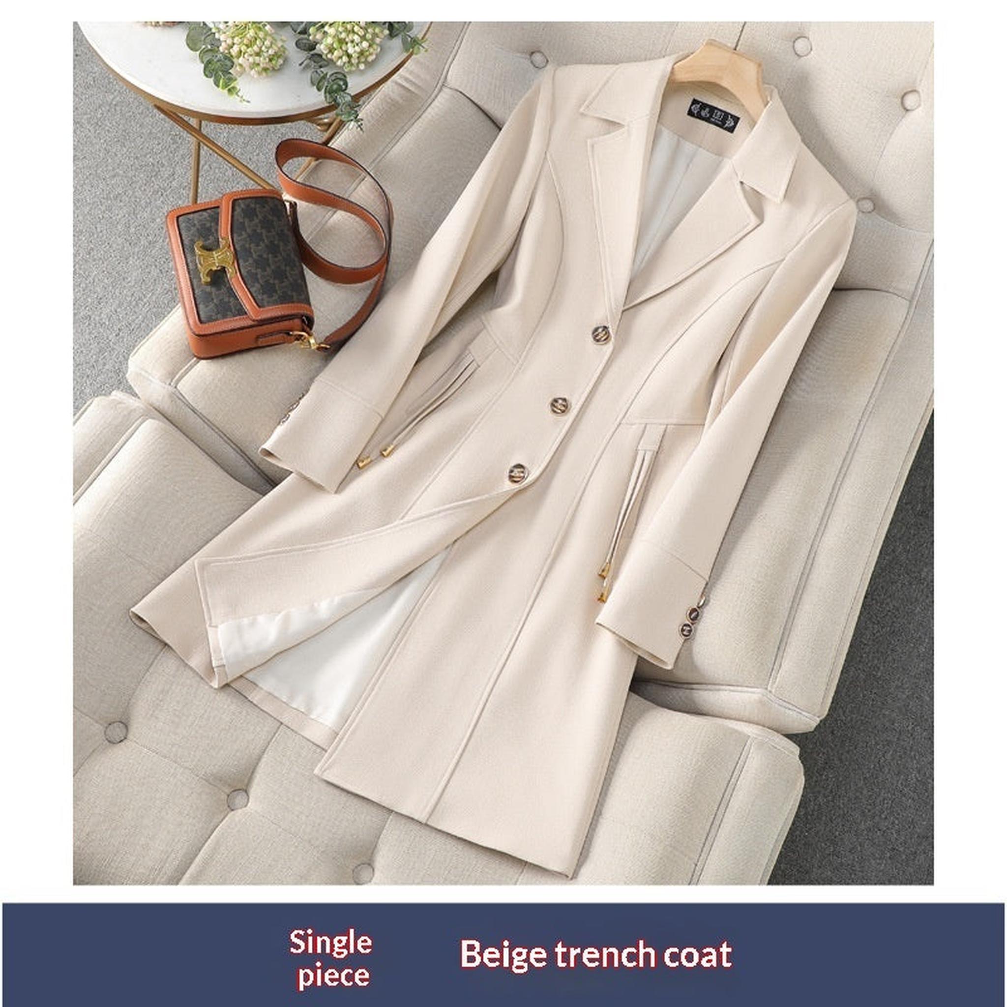 Horizon Essentials | Elegant Mid-Length Trench Coat