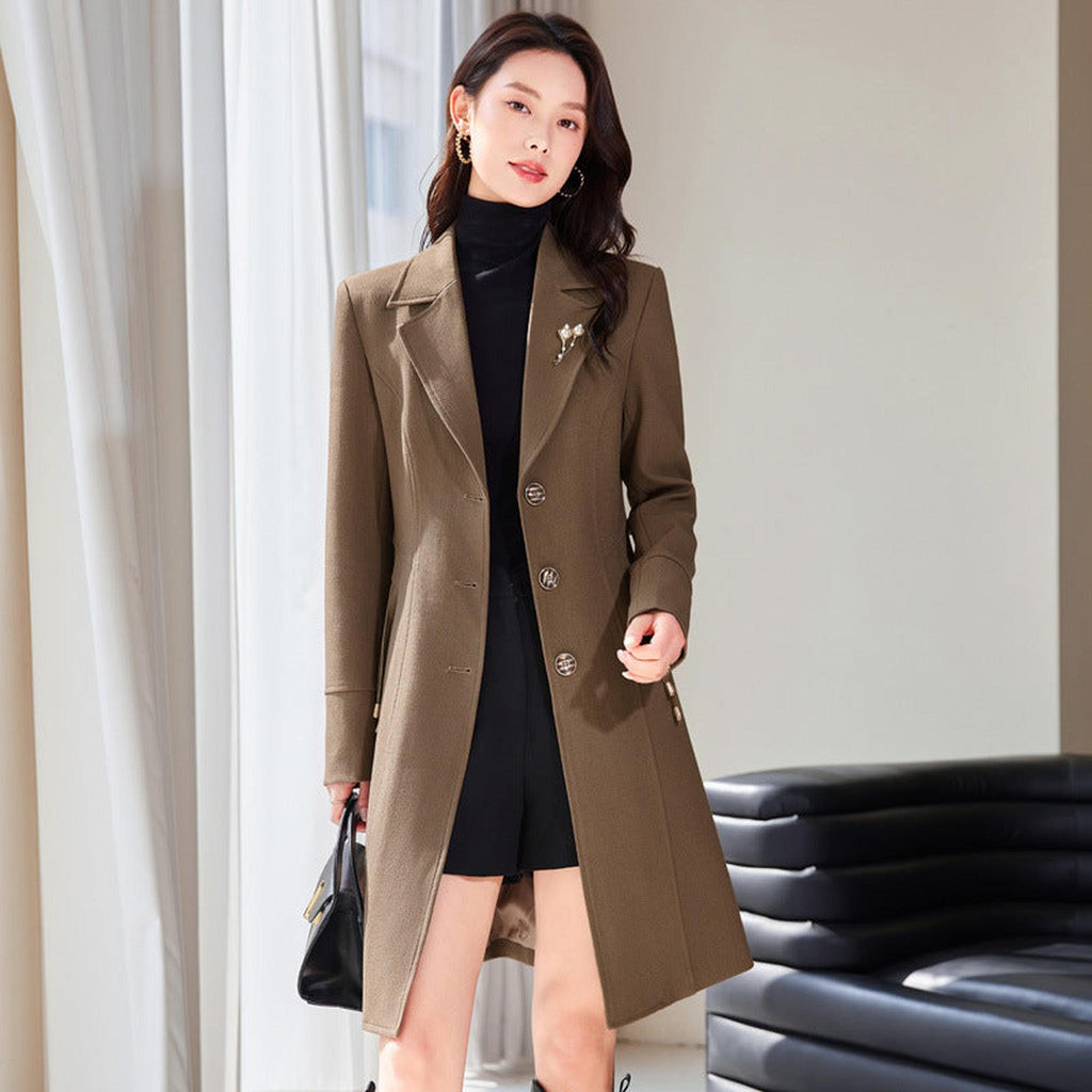 Horizon Essentials | Elegant Mid-Length Trench Coat