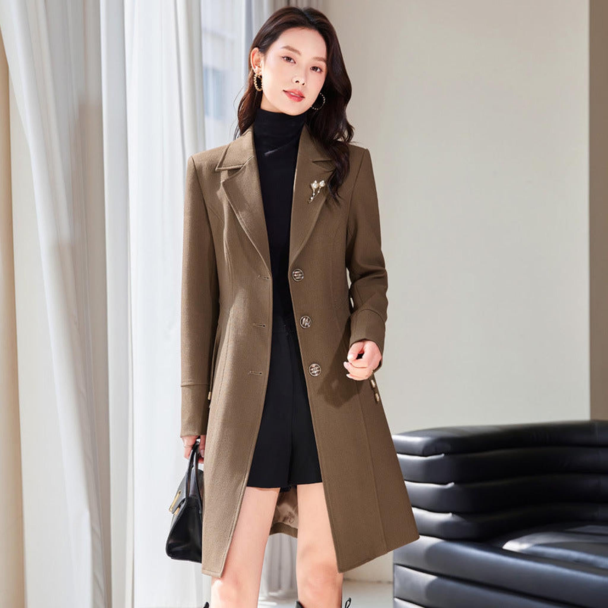 Horizon Essentials | Elegant Mid-Length Trench Coat
