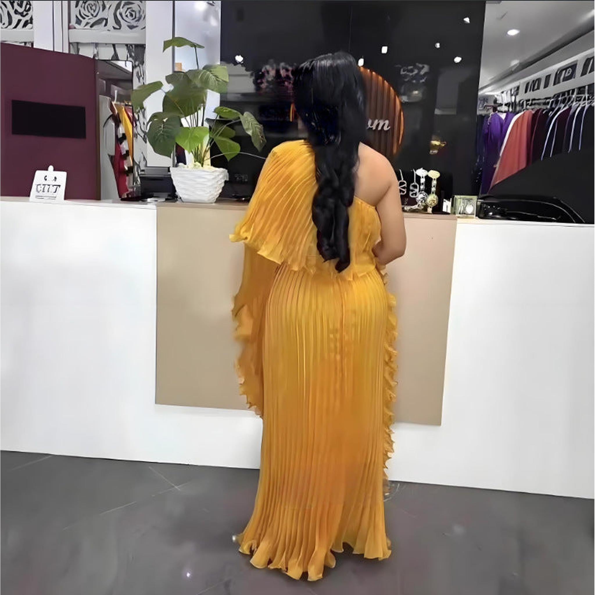 Horizon Essentials | Elegant One-Shoulder Evening Dress