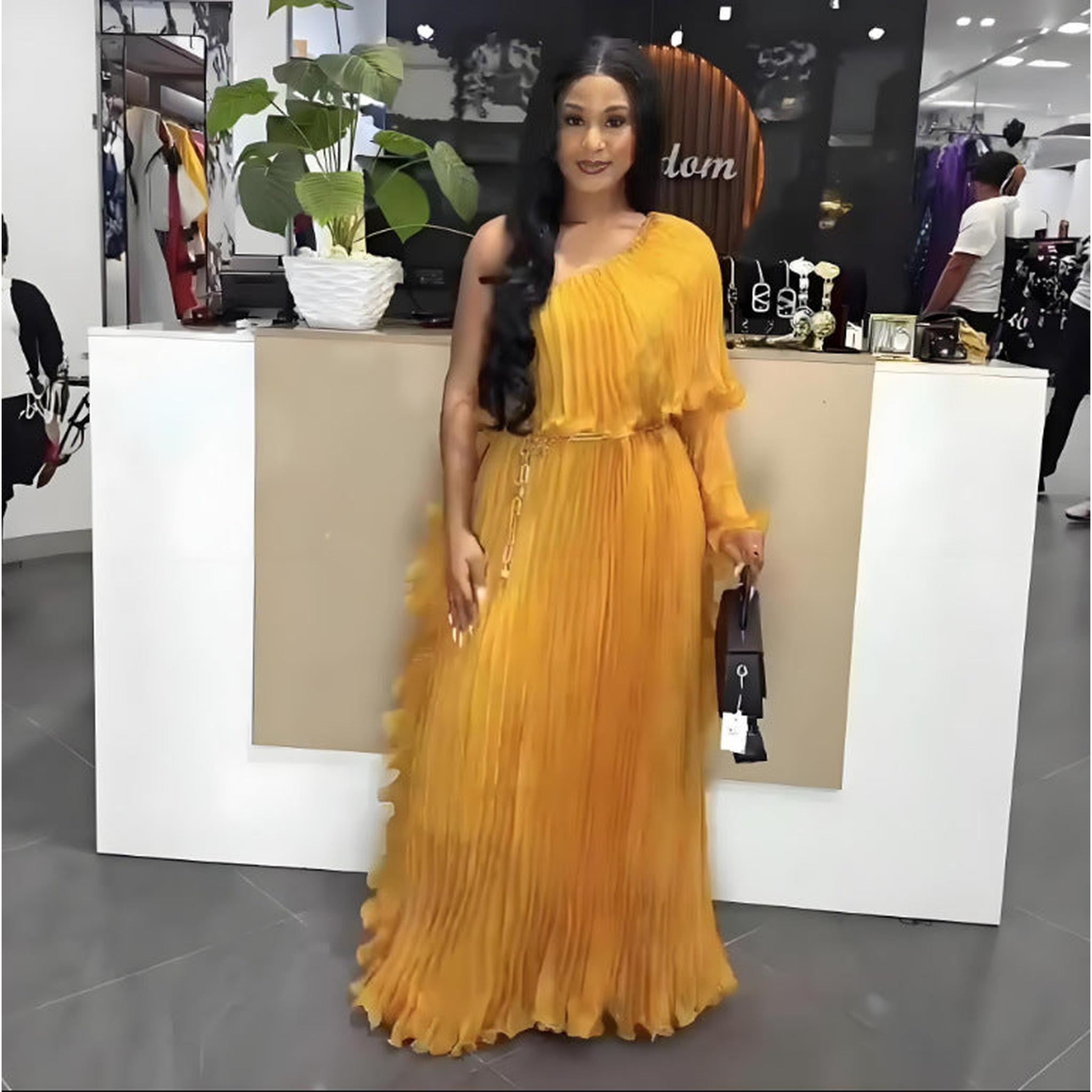 Horizon Essentials | Elegant One-Shoulder Evening Dress