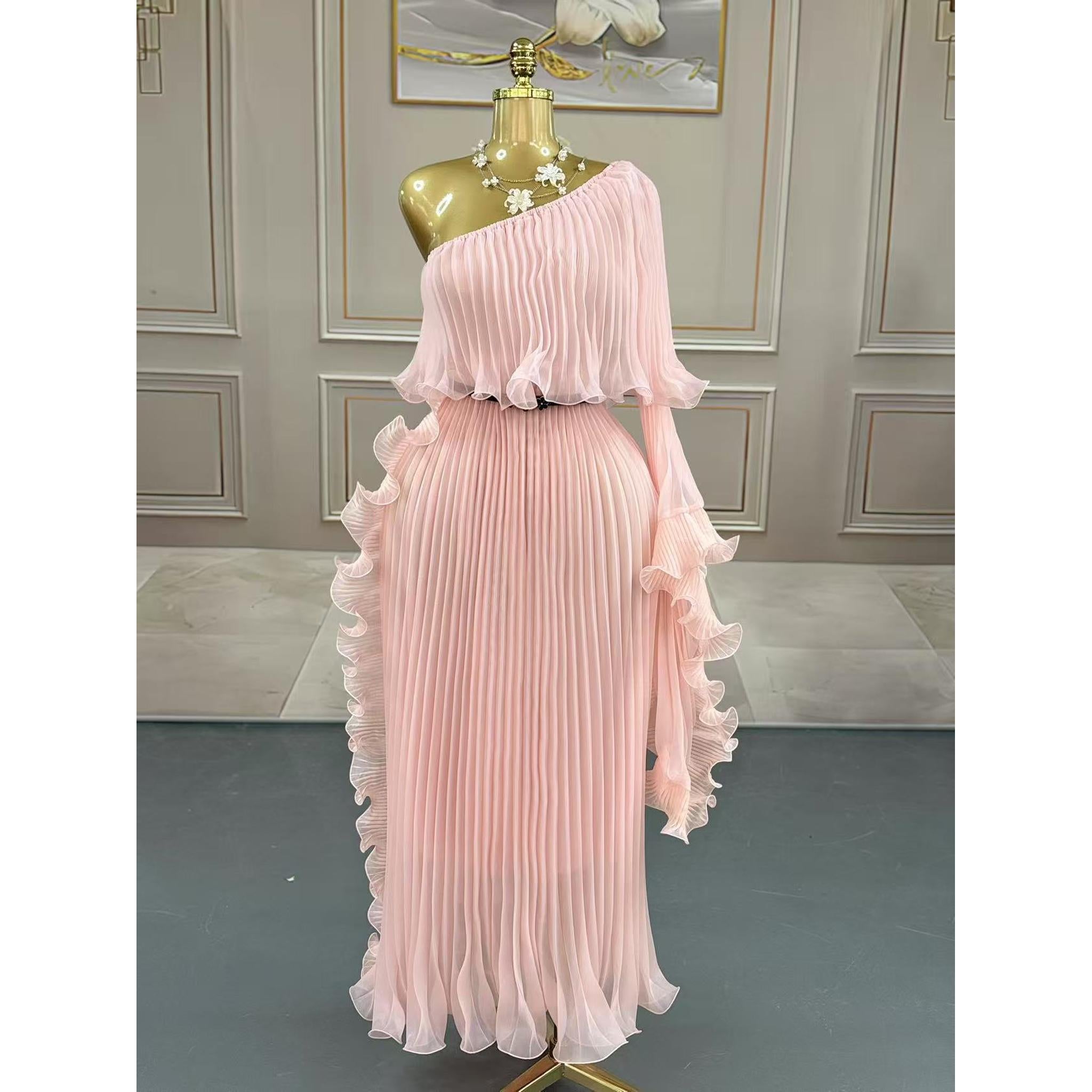 Horizon Essentials | Elegant One-Shoulder Evening Dress