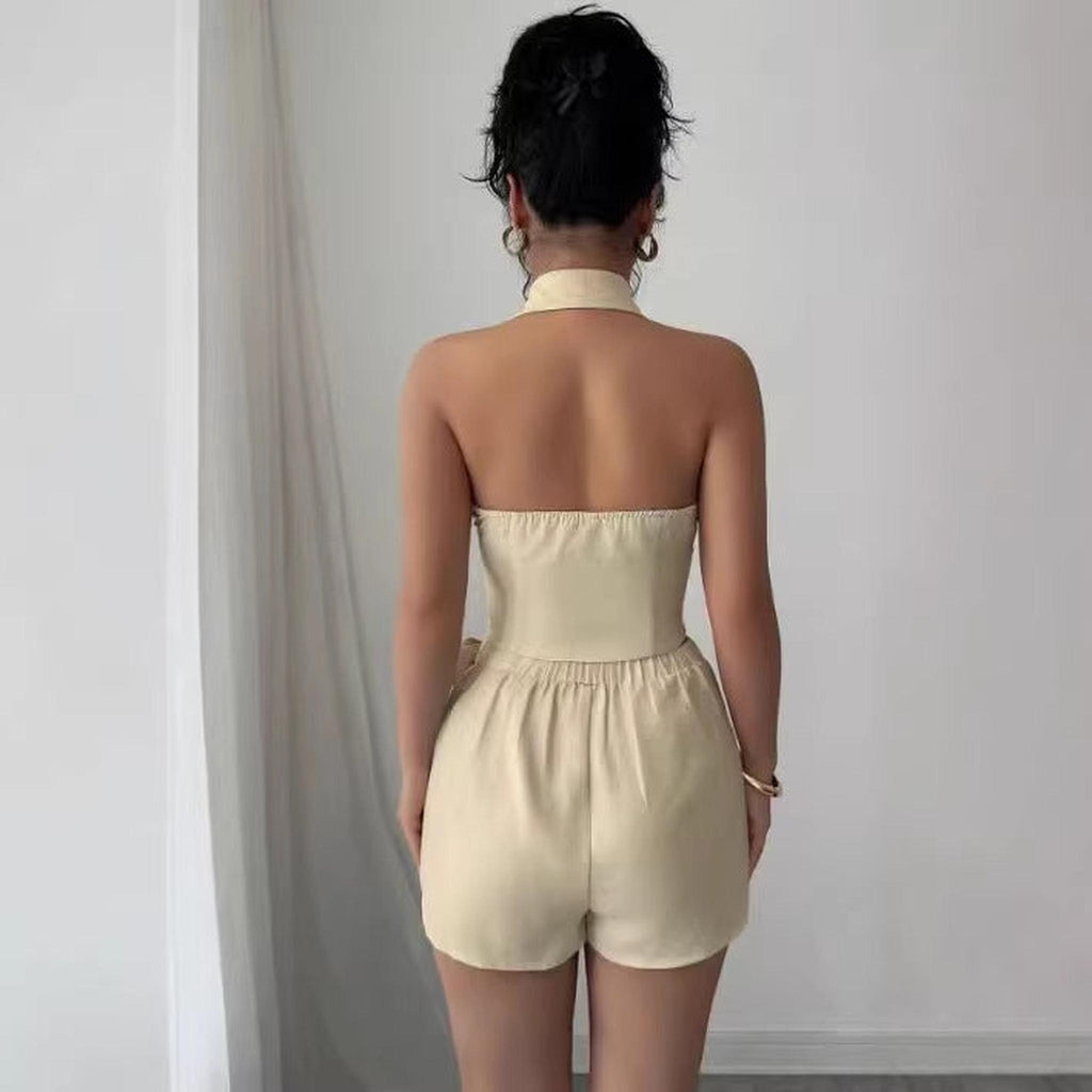 Horizon Essentials | Elegant Sleeveless Fitted Waist Set