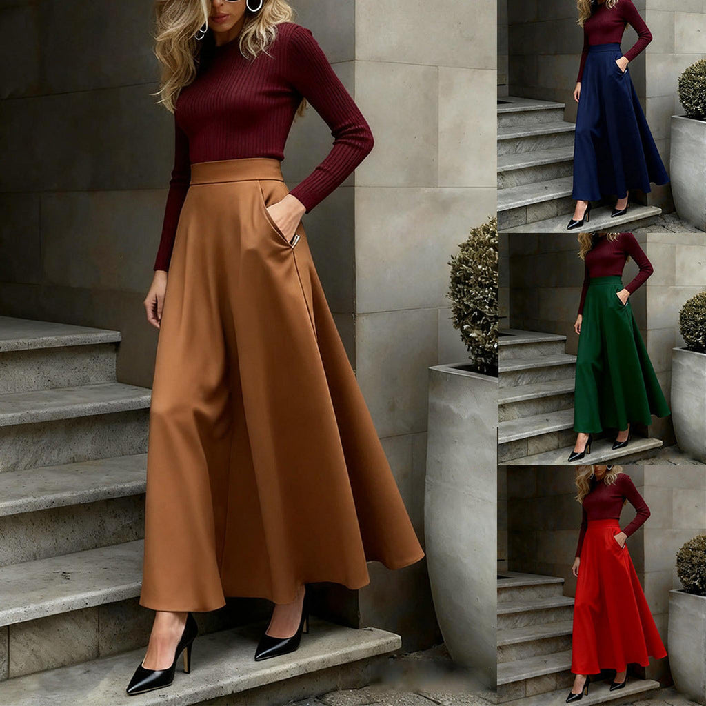 Horizon Essentials | Elegant Solid Color Premium Skirt