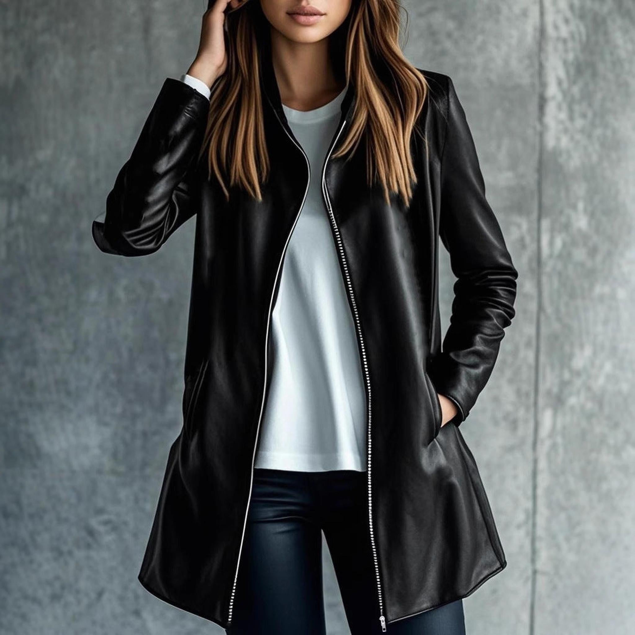 Horizon Essentials | Elegant Versatile Premium Leather Jacket