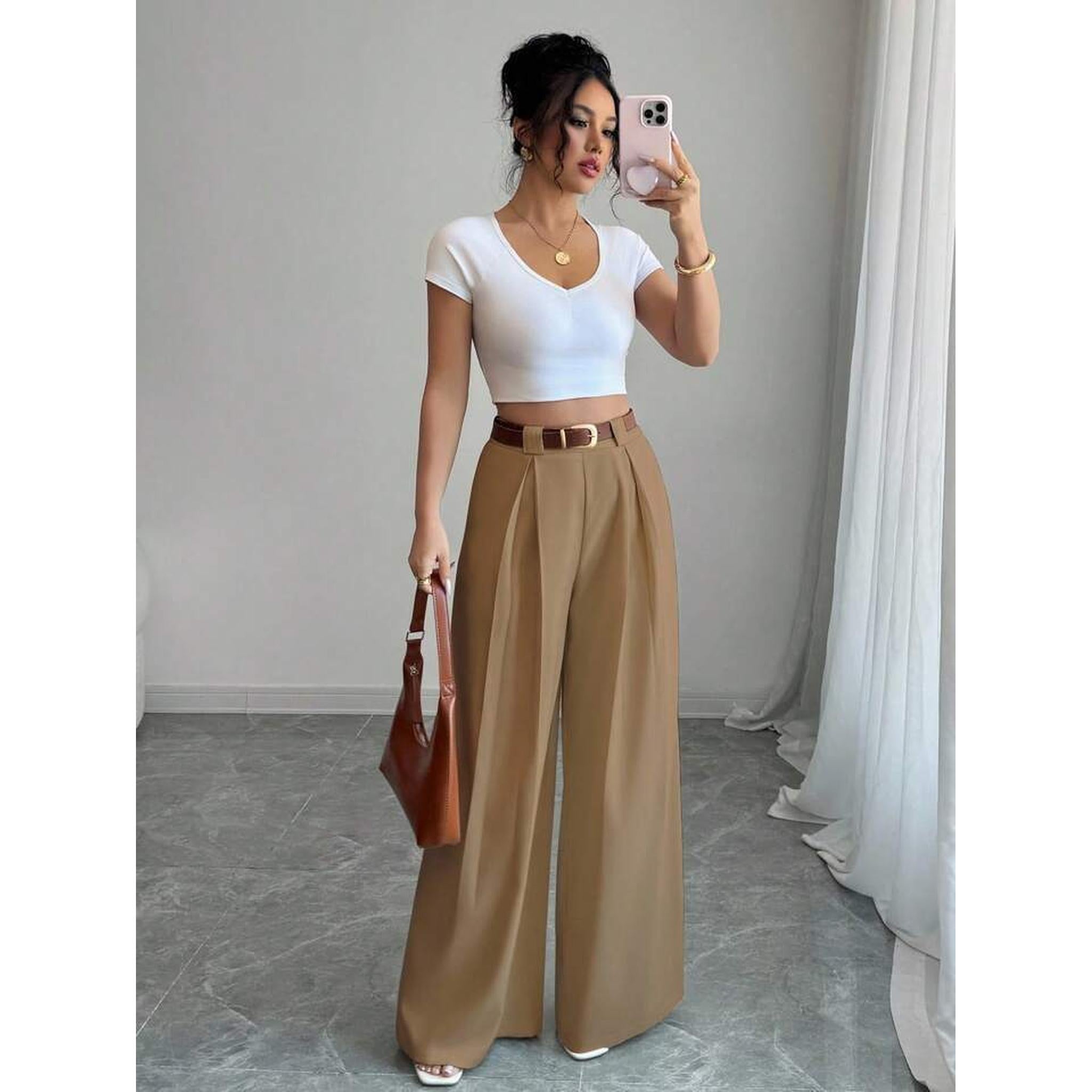 Horizon Essentials | European American Slim Straight Pants