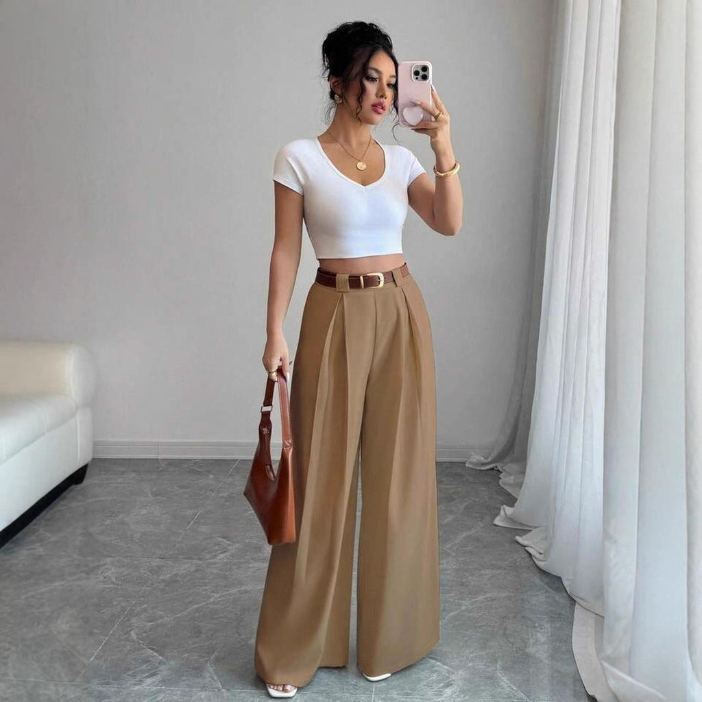 Horizon Essentials | European American Slim Straight Pants