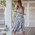 Horizon Essentials | Fashion Print Halterneck Boho Dress Leisure Vacation