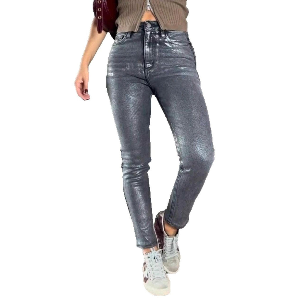 Horizon Essentials | Gold Silver Premium Skinny Jeans