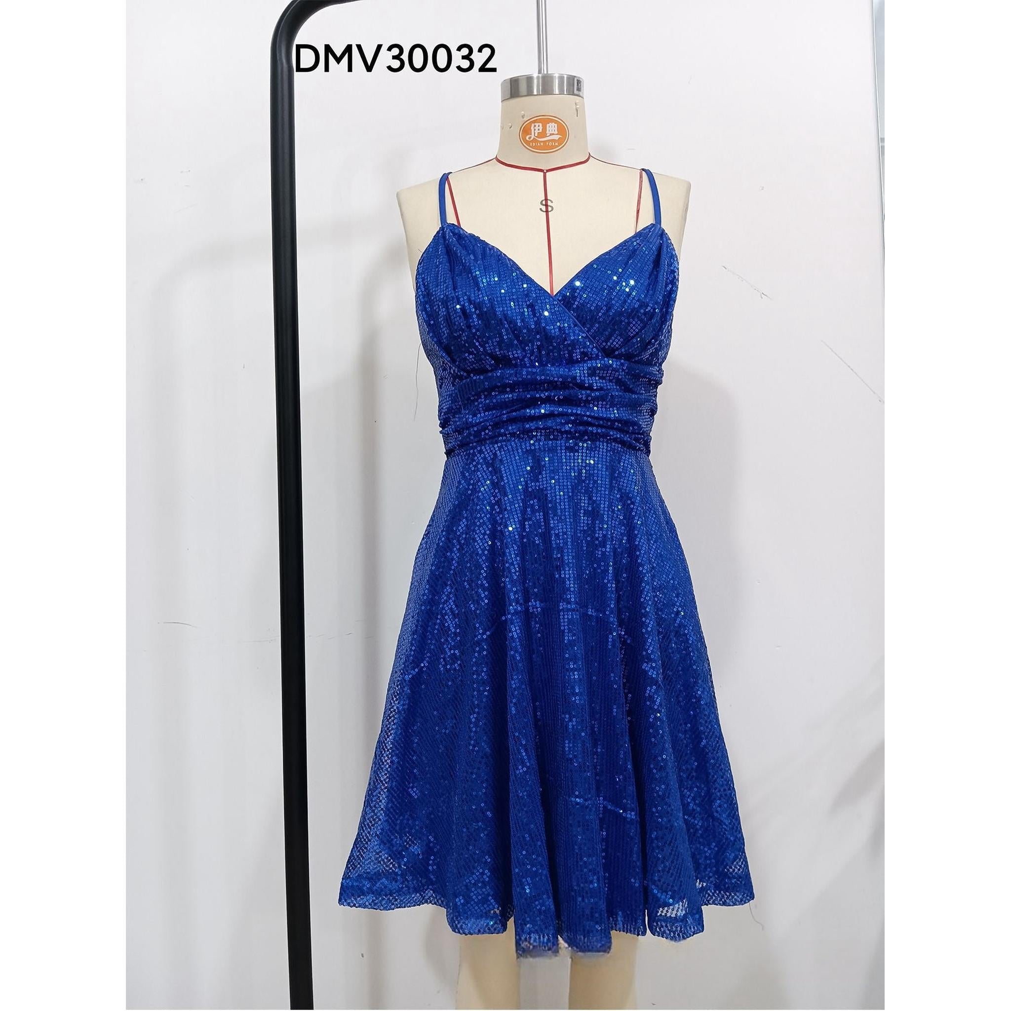 Horizon Essentials | Gorgeous Sequined Pleated Cross-Strap Dress