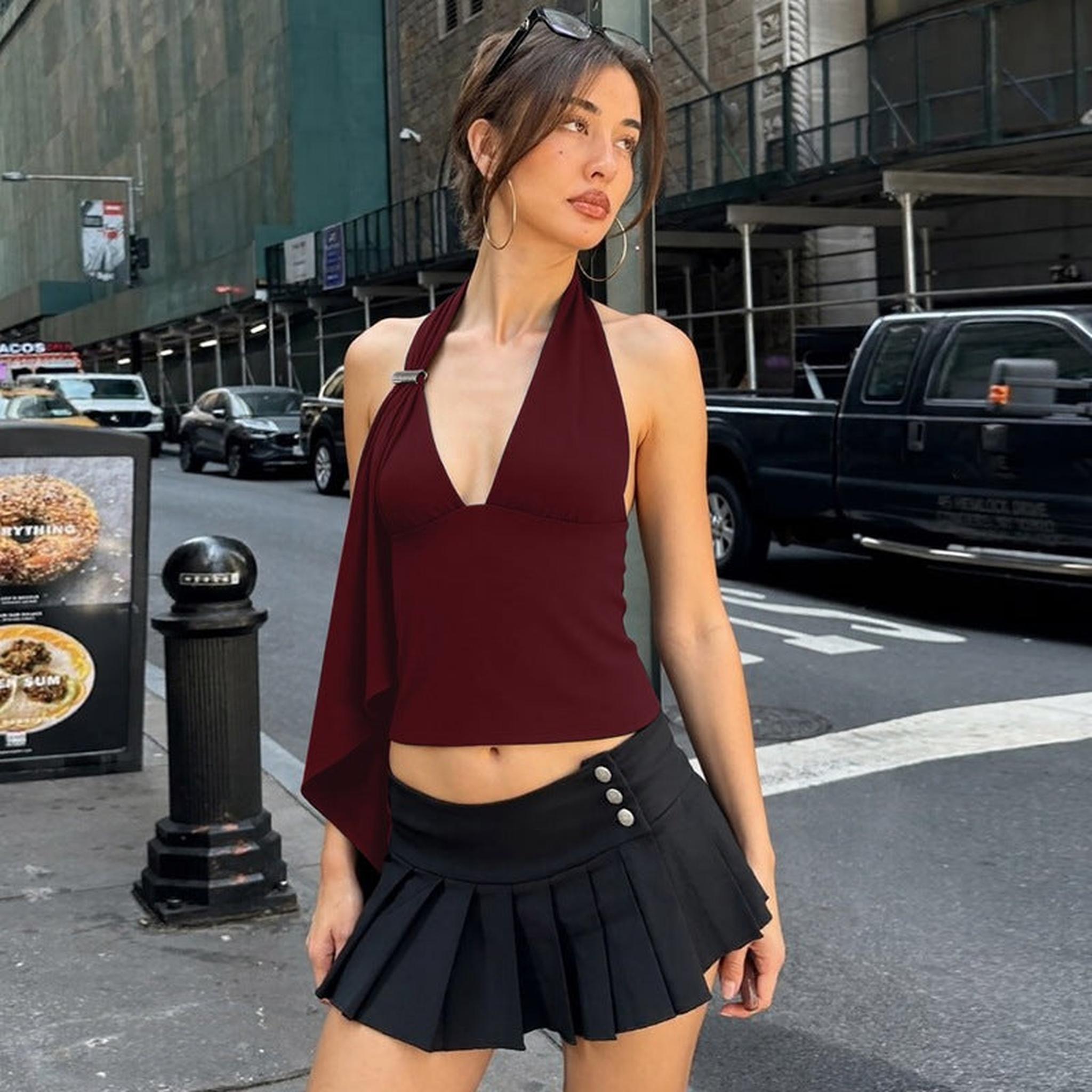 Horizon Essentials | Halter-Neck Hollow-Out Camisole Women